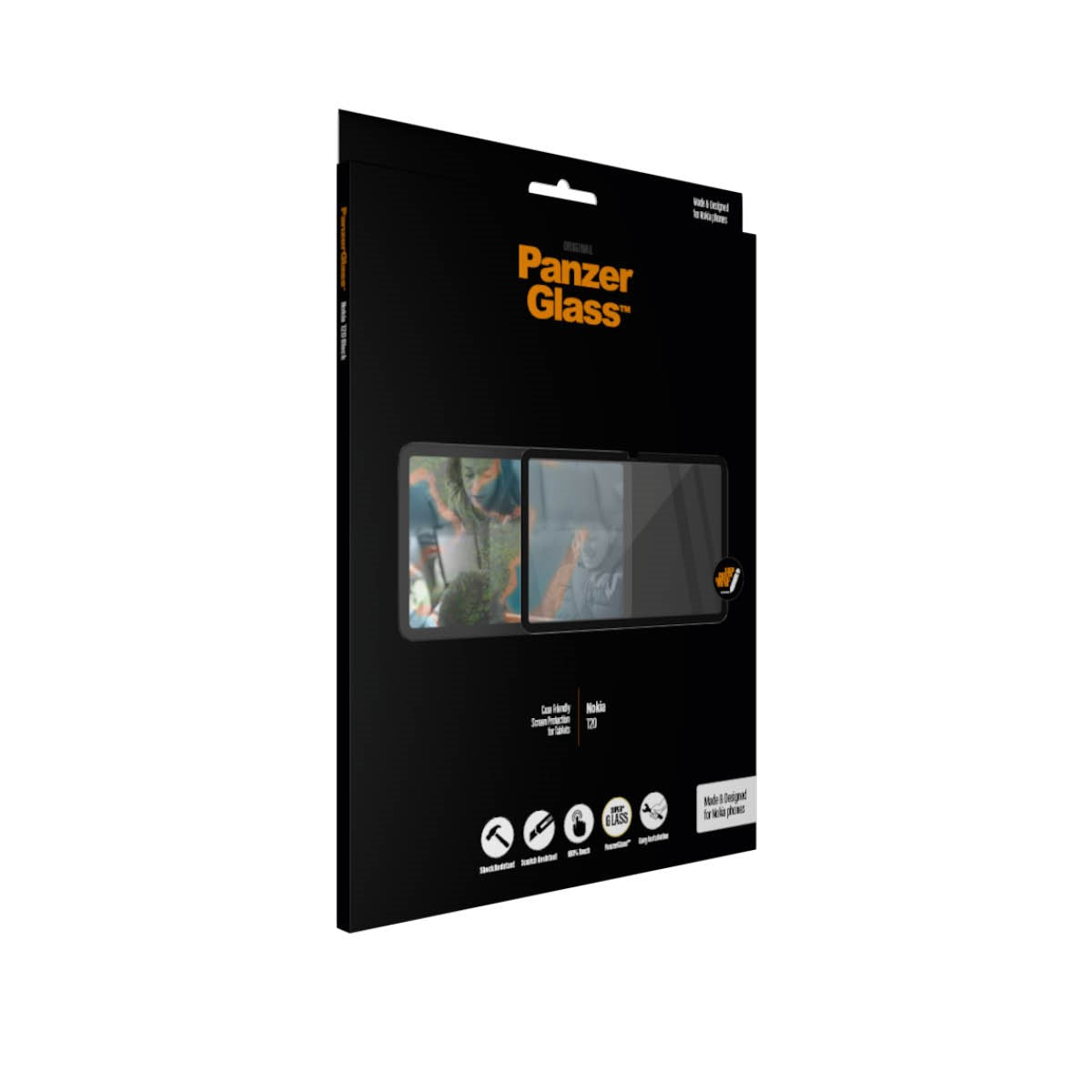 PanzerGlass® Displayschutz Nokia T20