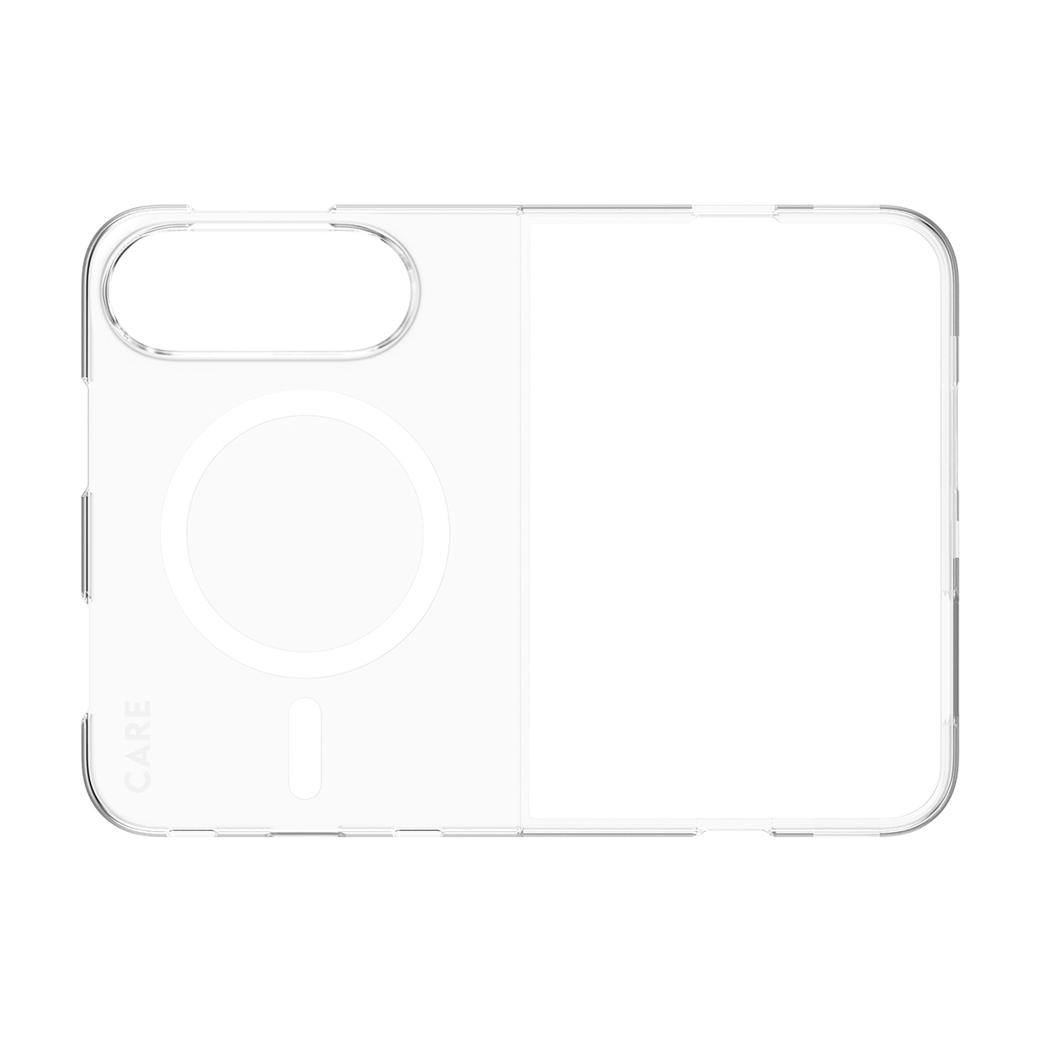 CARE™ by PanzerGlass® SL1M Case Transparent m. Weiss MagSafe iPhone Duo