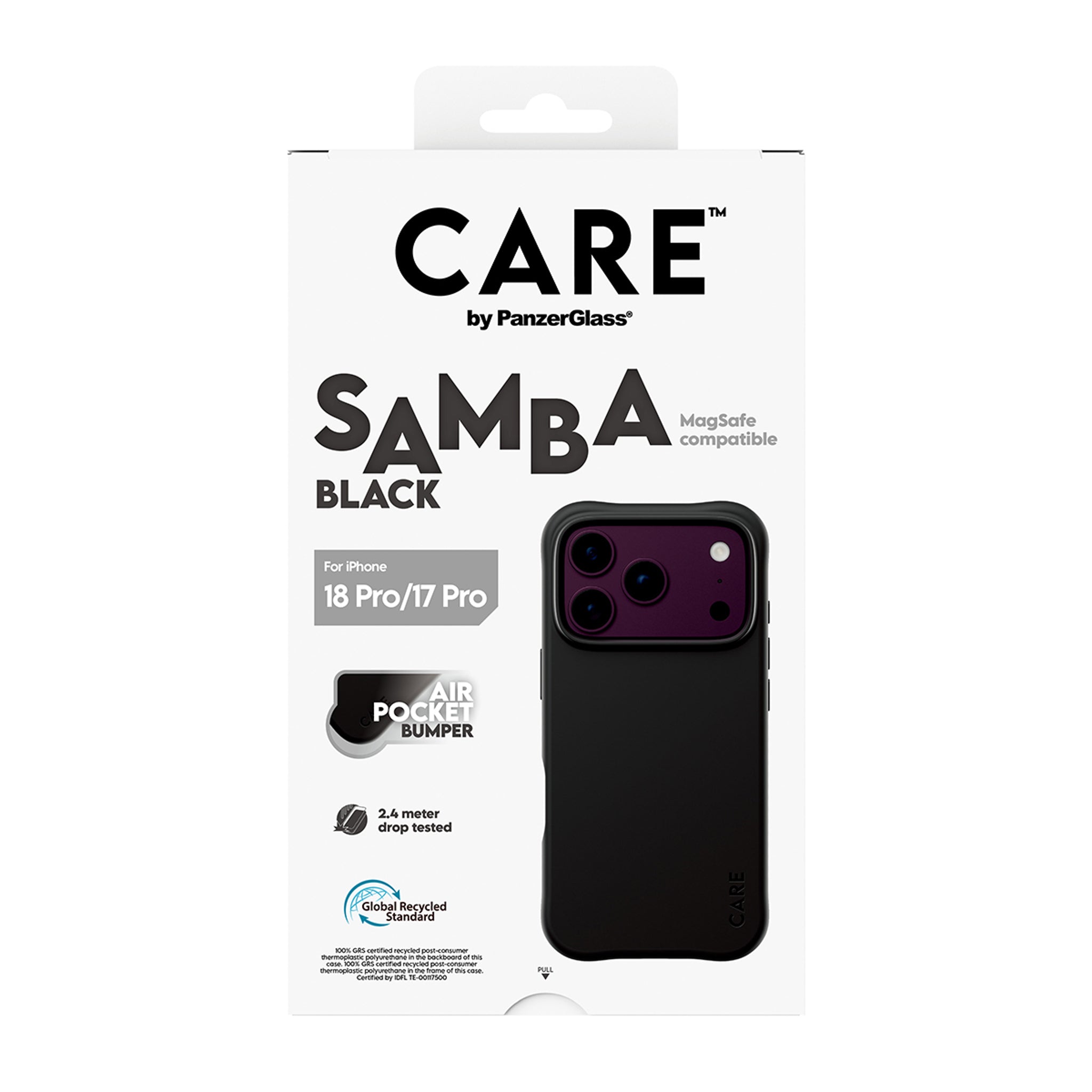 CARE™ by PanzerGlass® Samba Case Schwarz m. MagSafe iPhone 18 Pro | 17 Pro