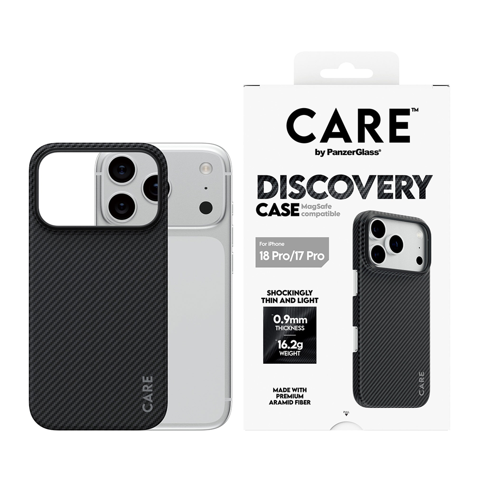 CARE™ by PanzerGlass® Discovery Case Schwarz & Grau m. MagSafe iPhone 18 Pro | 17 Pro