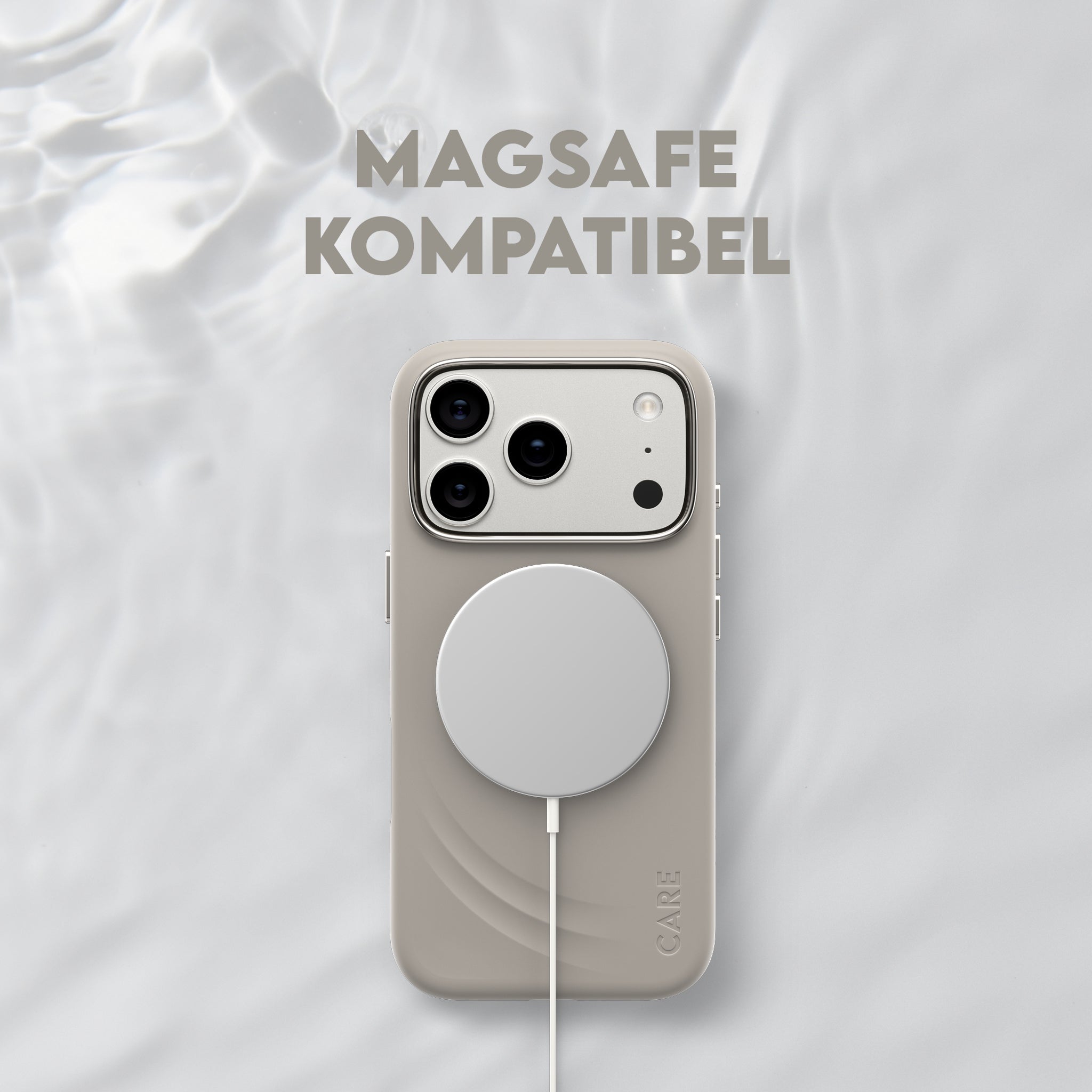 CARE™ by PanzerGlass® Flow Case Vanilla m. MagSafe iPhone 18 Pro | 17 Pro