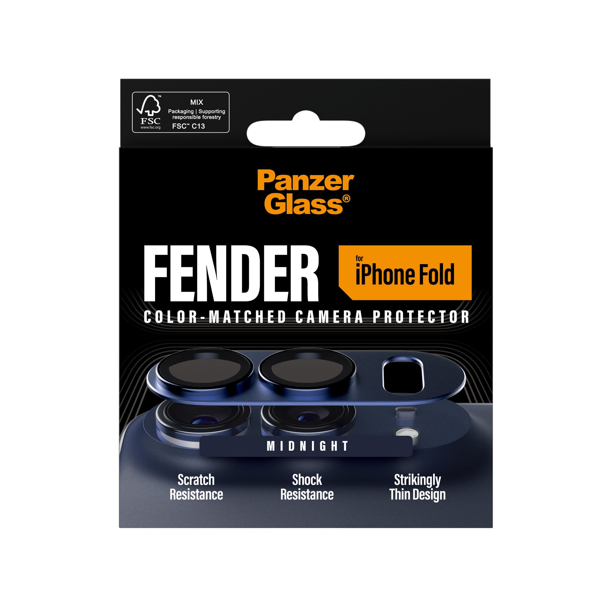 PanzerGlass® Fender Kameraschutz Midnight iPhone 2026 Fold