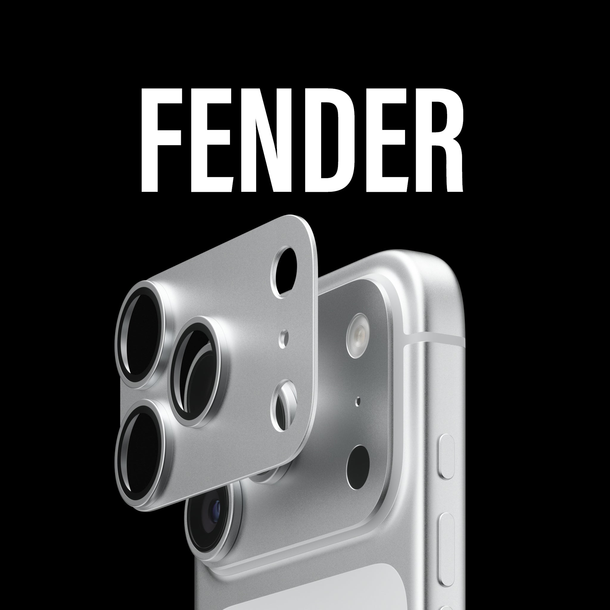PanzerGlass® Fender Kameraschutz Silber iPhone 18 Pro