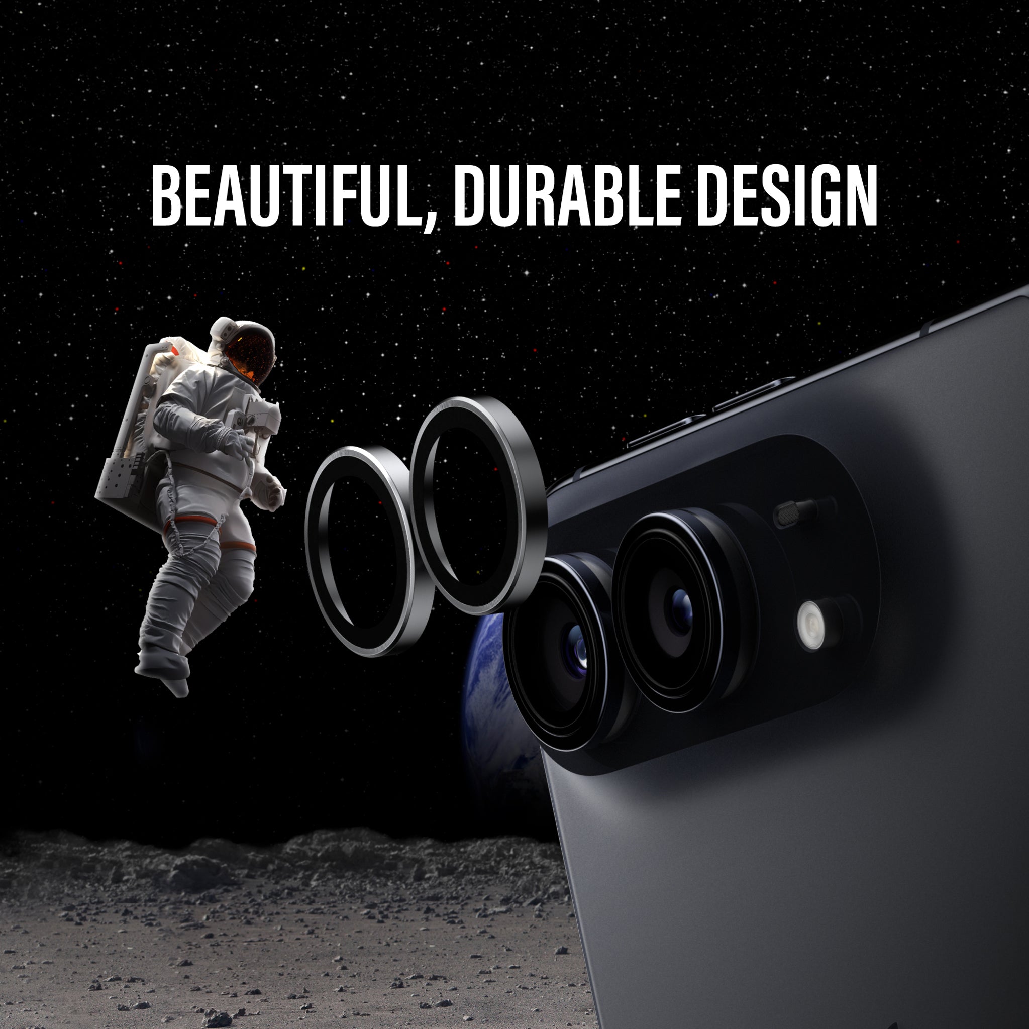 PanzerGlass® Hoops® Ceramic Kameraschutz iPhone Duo