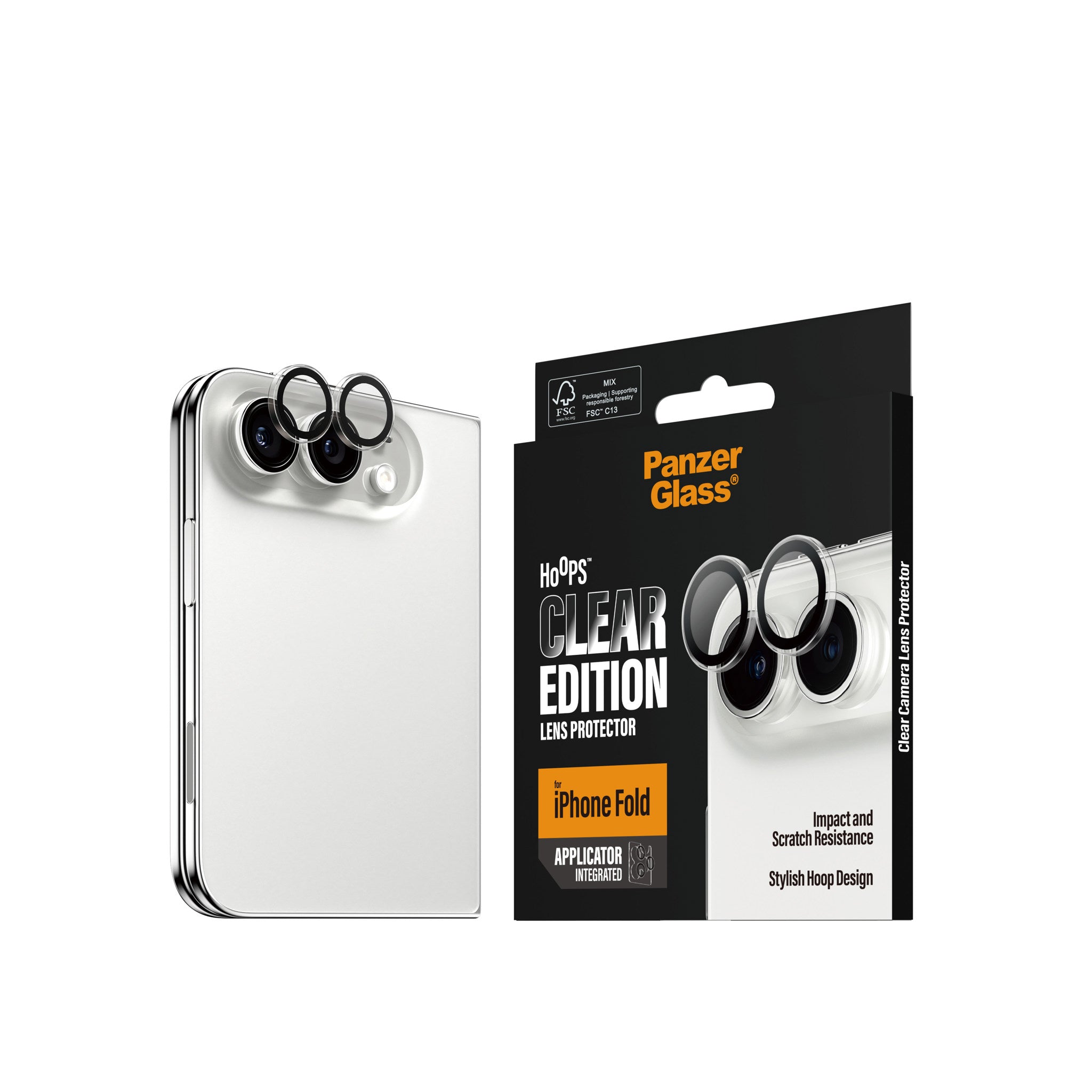 PanzerGlass® Hoops® Kameraschutz Transparent iPhone 2026 Fold