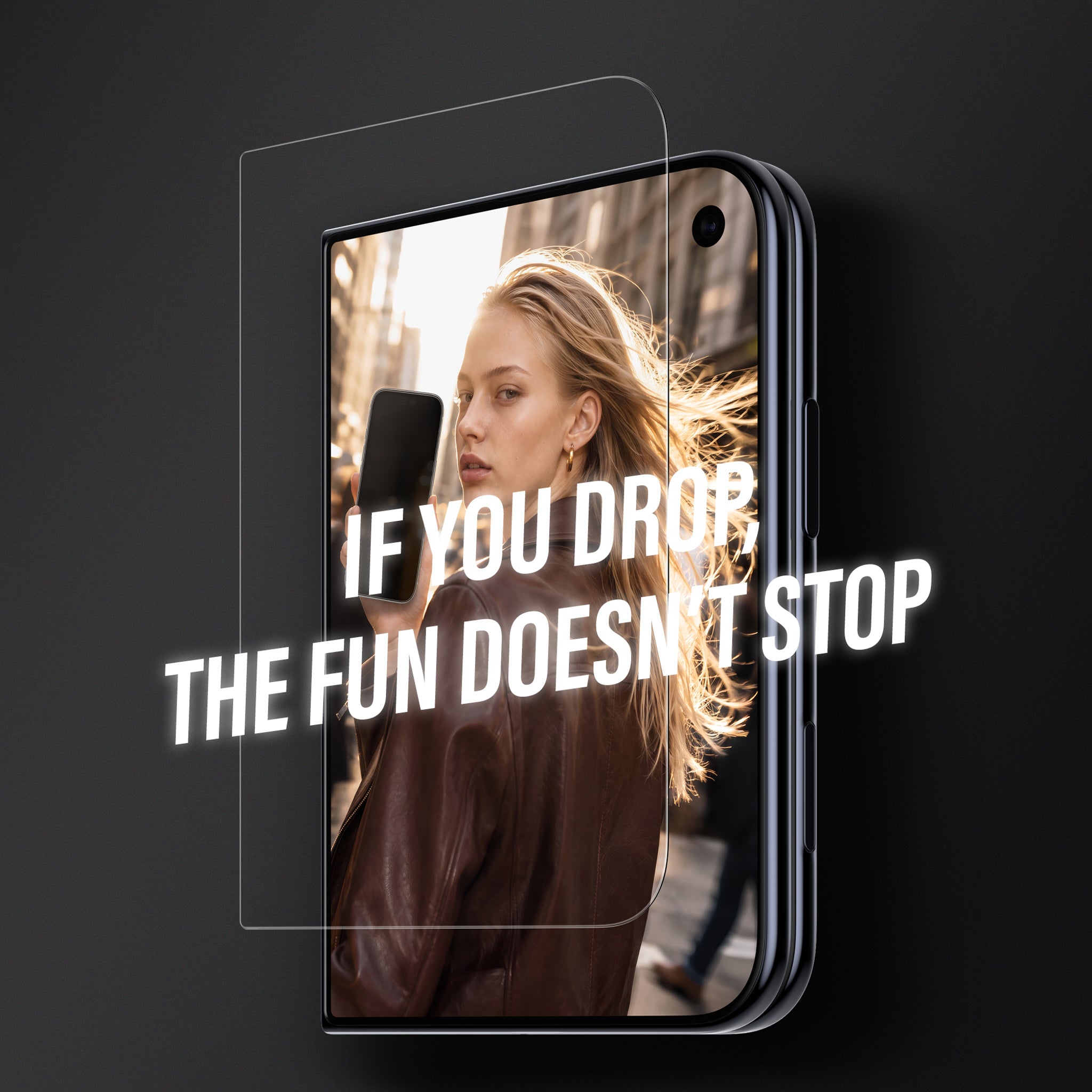 SAFE. by PanzerGlass® 2-Way Privacy Displayschutz Apple iPhone Duo | FRAME FIT m. EasyAligner (sub-screen)