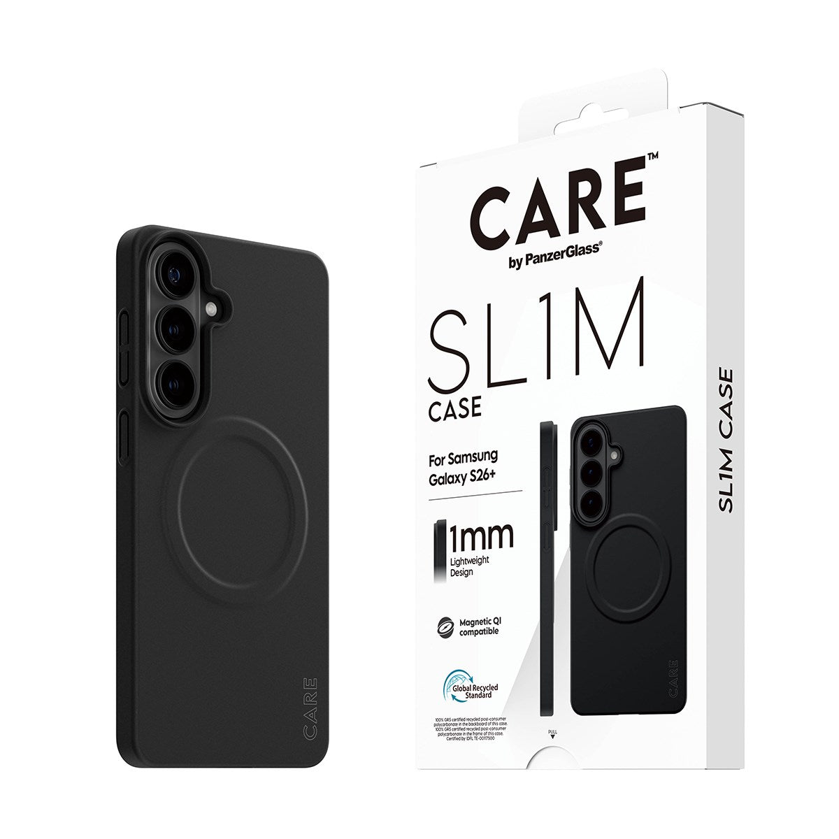 CARE™ by PanzerGlass® SL1M Case Schwarz m. Qi Samsung Galaxy S26+
