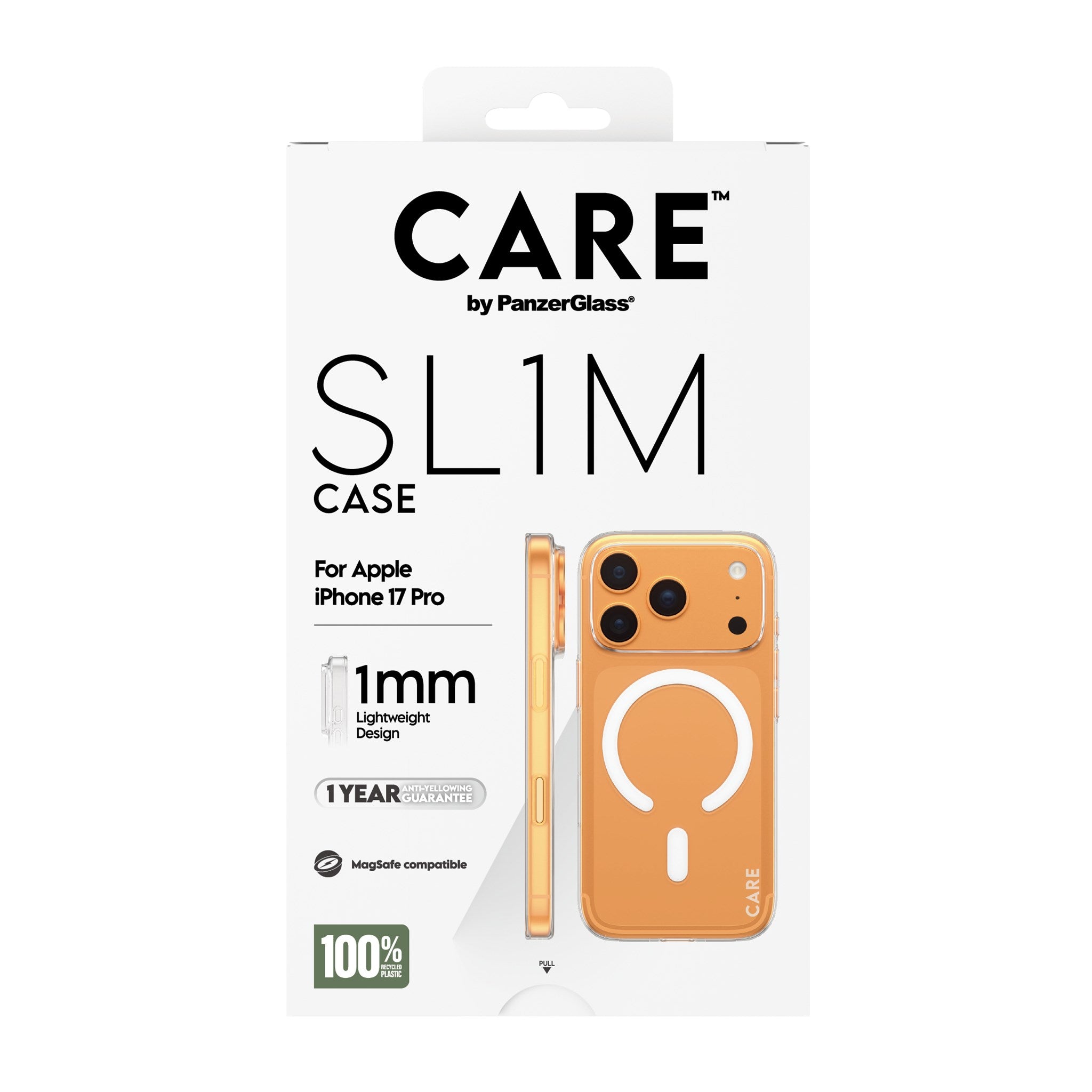 CARE™ by PanzerGlass® SL1M Case Transparent m. MagSafe iPhone 17 Pro