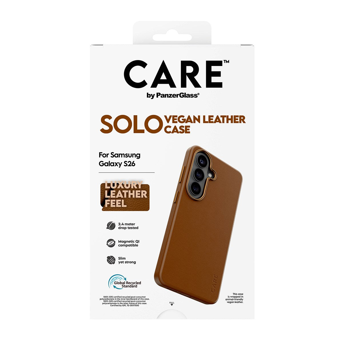 CARE™ by PanzerGlass® Solo Case Braun m. Qi Samsung Galaxy S26