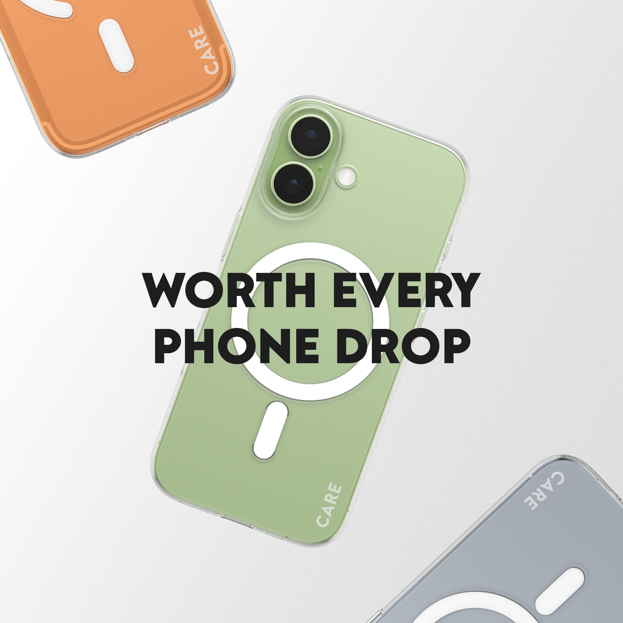 CARE™ by PanzerGlass® SL1M Case Transparent m. MagSafe iPhone 17