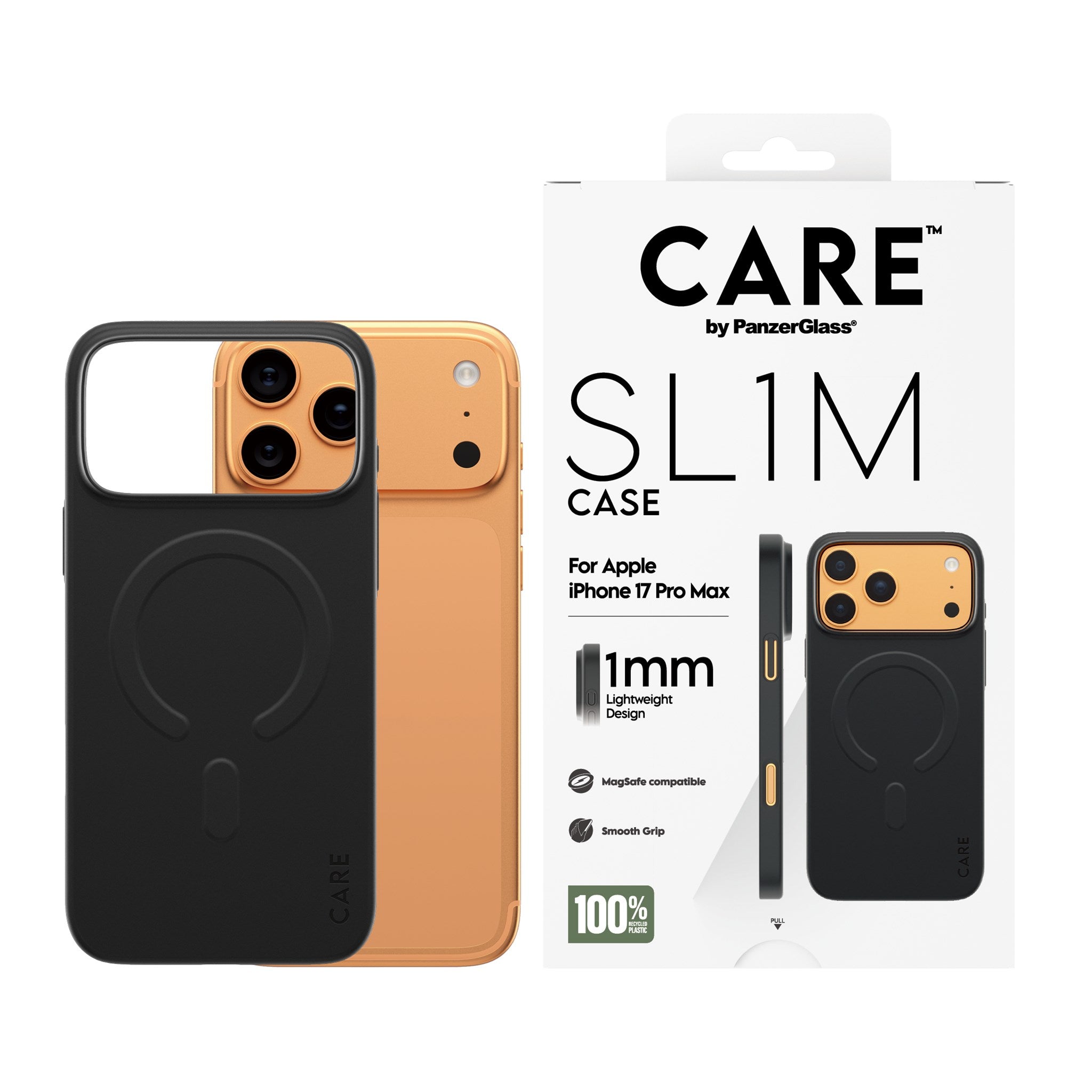 CARE™ by PanzerGlass® SL1M Case Schwarz m. MagSafe iPhone 17 Pro Max