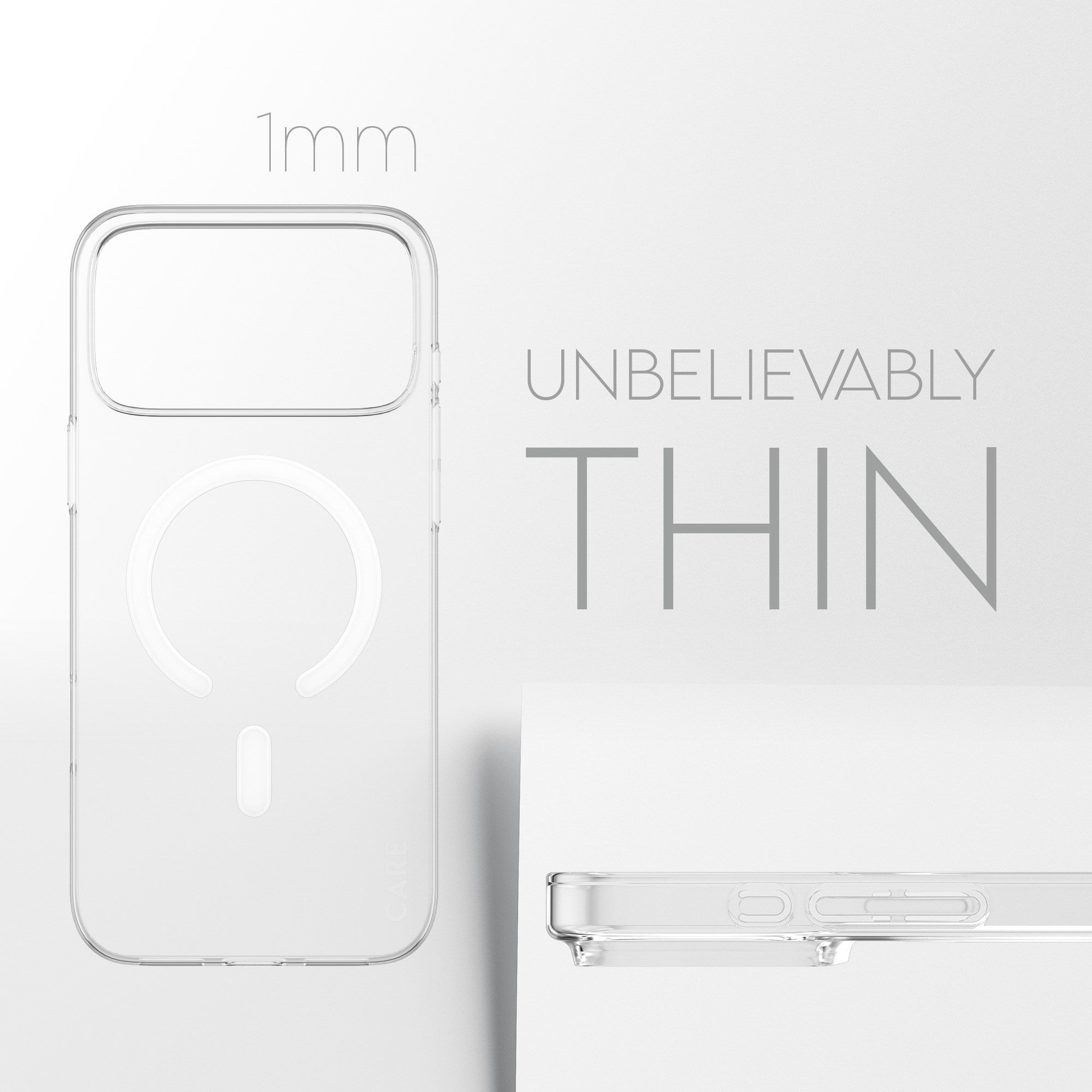 CARE™ by PanzerGlass® SL1M Case Transparent m. MagSafe iPhone 17 Pro Max