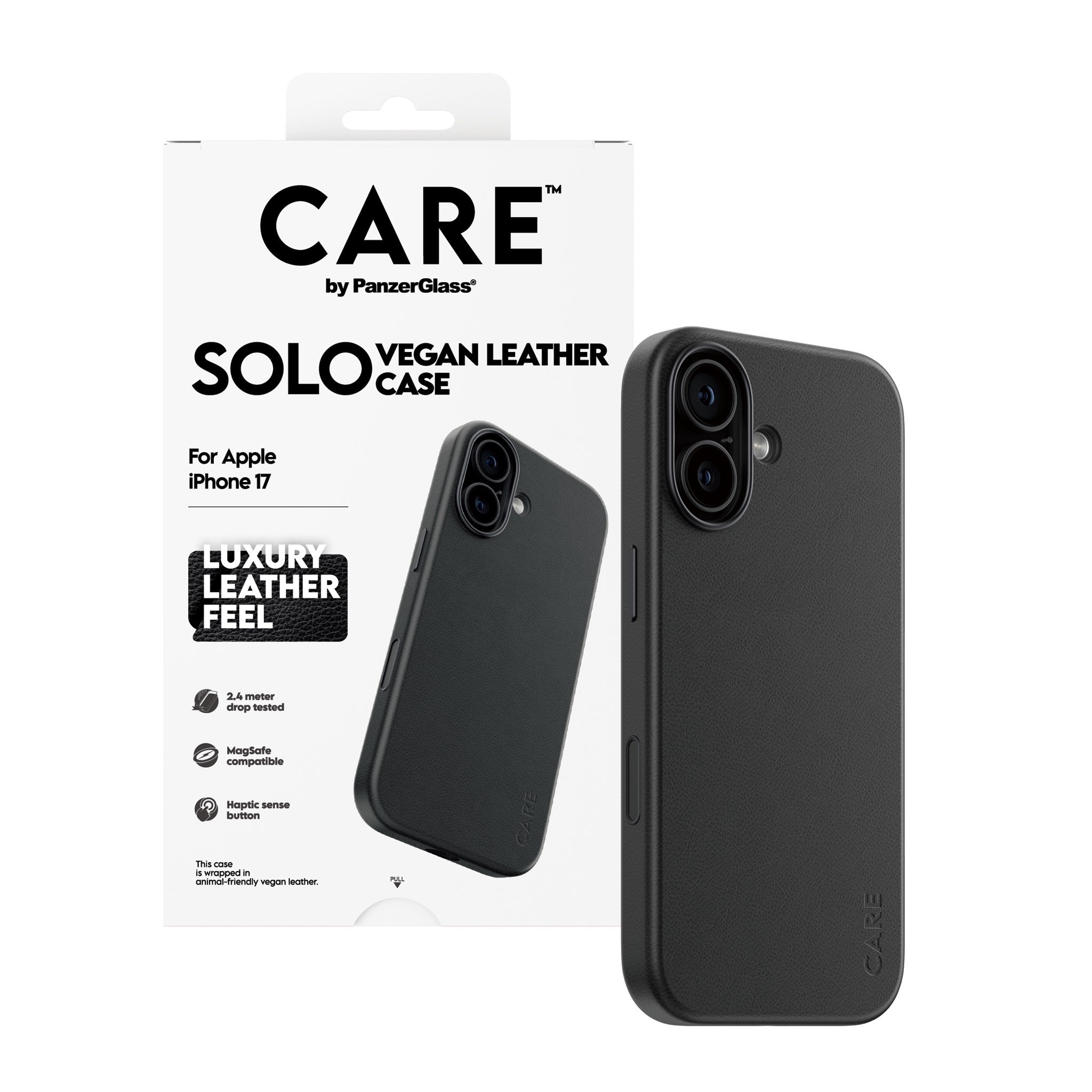 CARE™ by PanzerGlass® Solo Case Schwarz iPhone 17