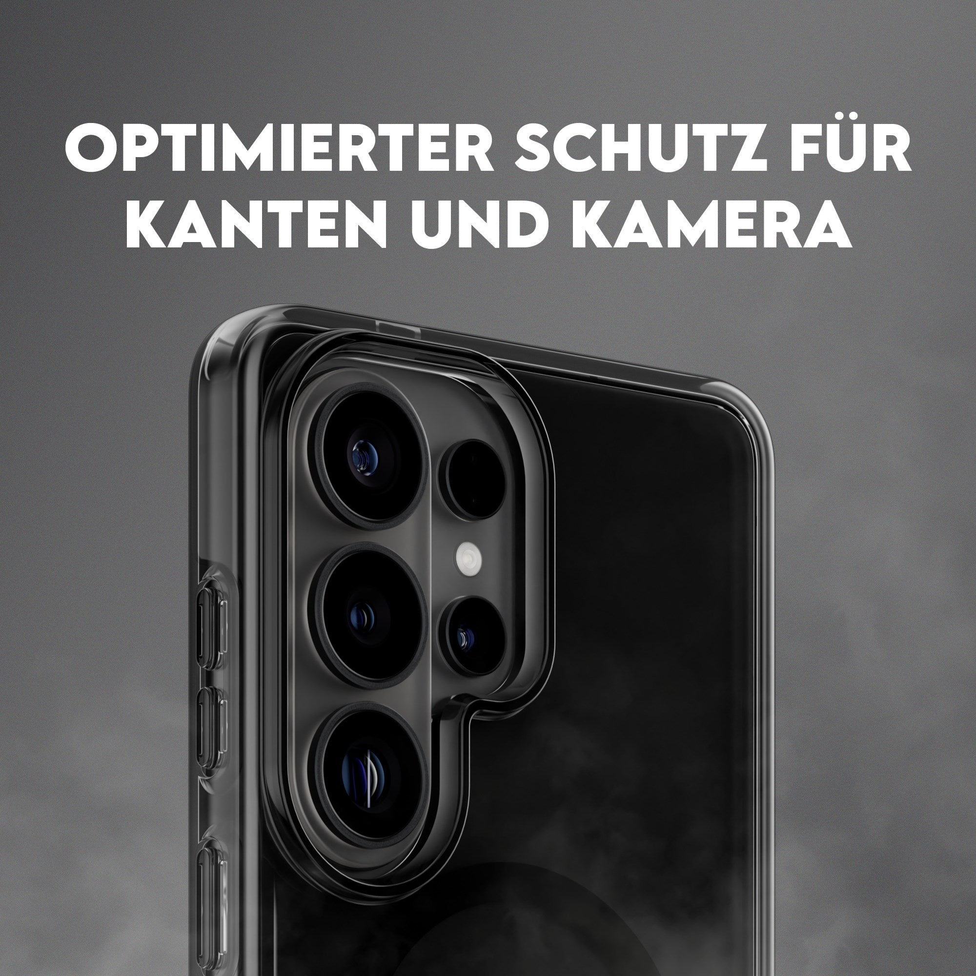 CARE™ by PanzerGlass® Urban Explorer Case Smokey m. Schwarz Qi Samsung Galaxy S26 Ultra