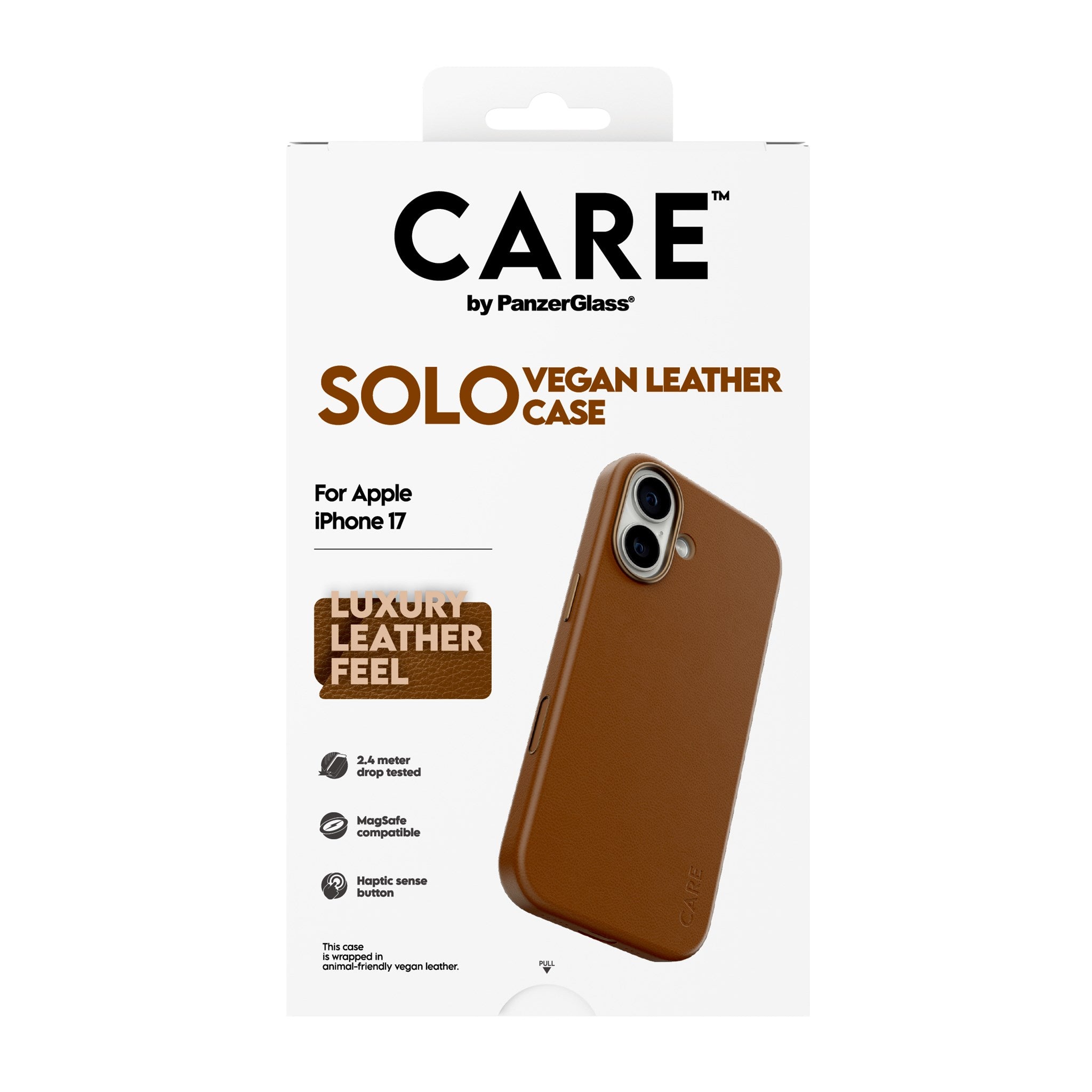 CARE™ by PanzerGlass® Solo Case Braun iPhone 17