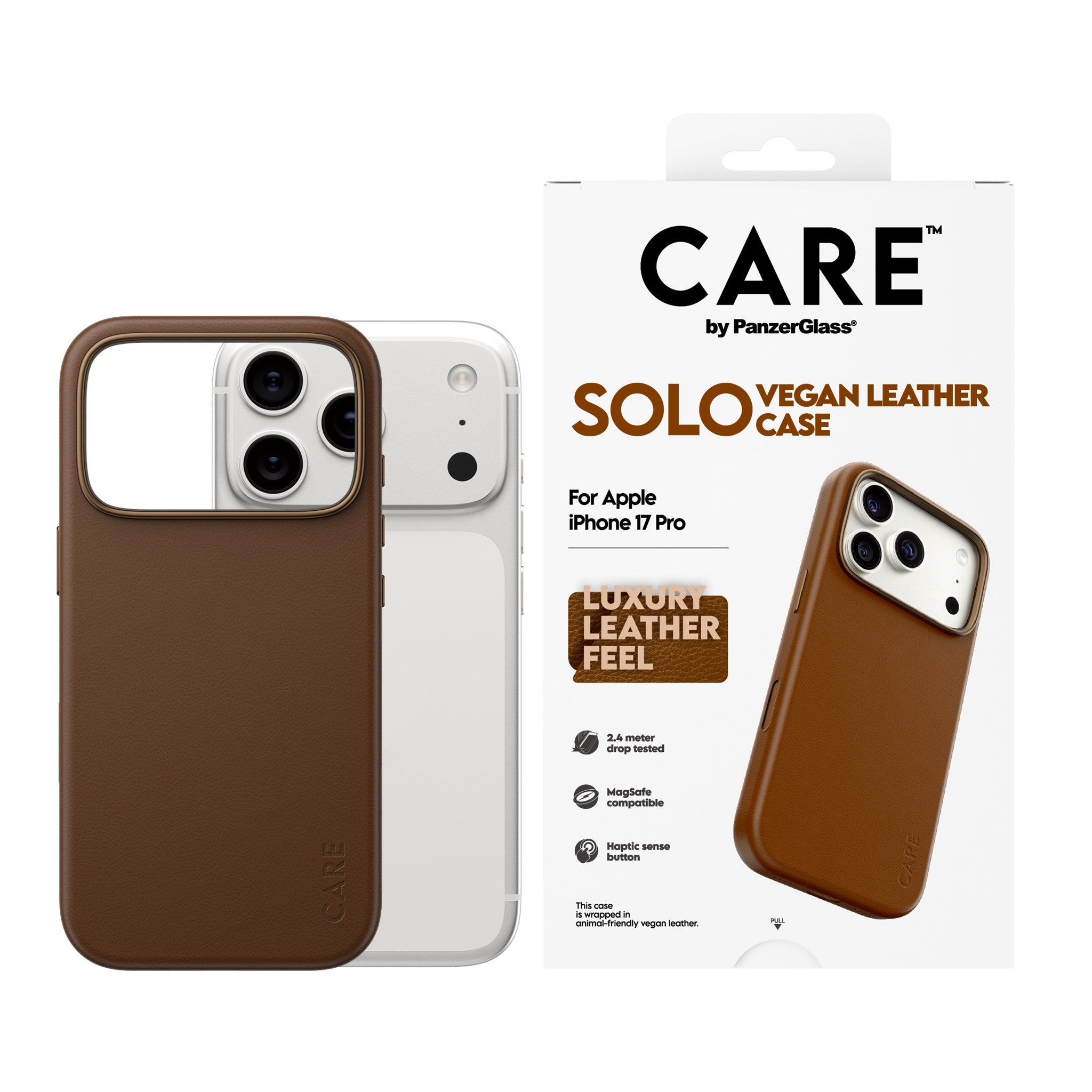 CARE™ by PanzerGlass® Solo Case Braun iPhone 17 Pro