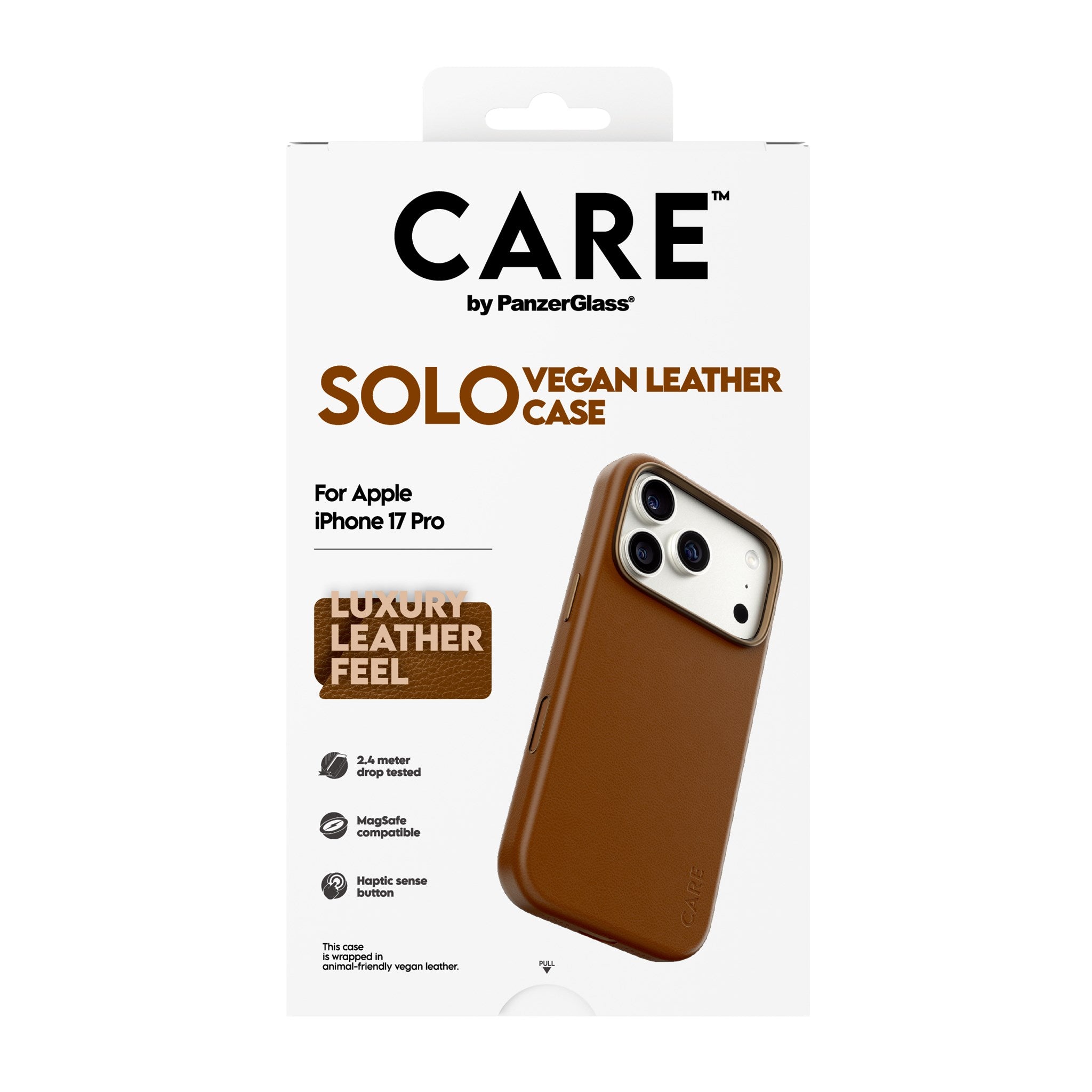 CARE™ by PanzerGlass® Solo Case Braun iPhone 17 Pro
