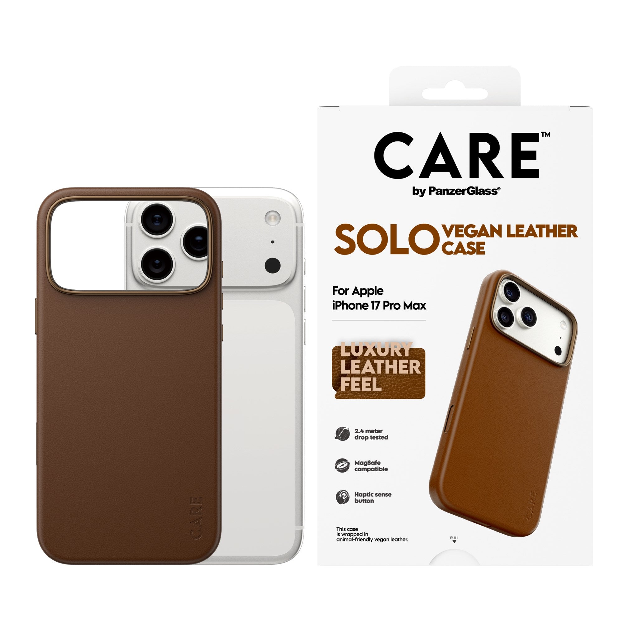 CARE™ by PanzerGlass® Solo Case Braun iPhone 17 Pro Max
