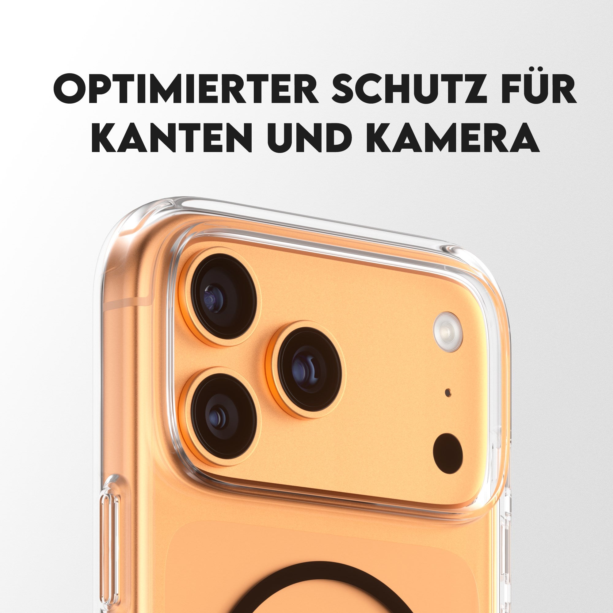 CARE™ by PanzerGlass® Urban Explorer Case Transparent m. Schwarz MagSafe iPhone 17 Pro Max