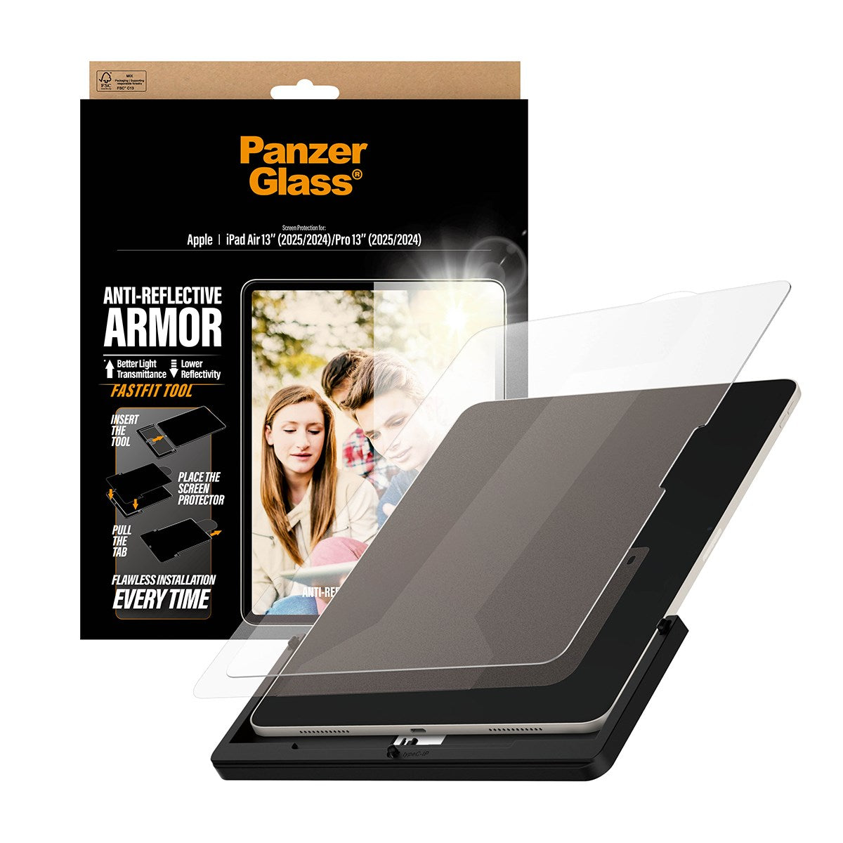 PanzerGlass® Anti-Reflective Armor Displayschutz iPad Air 13
