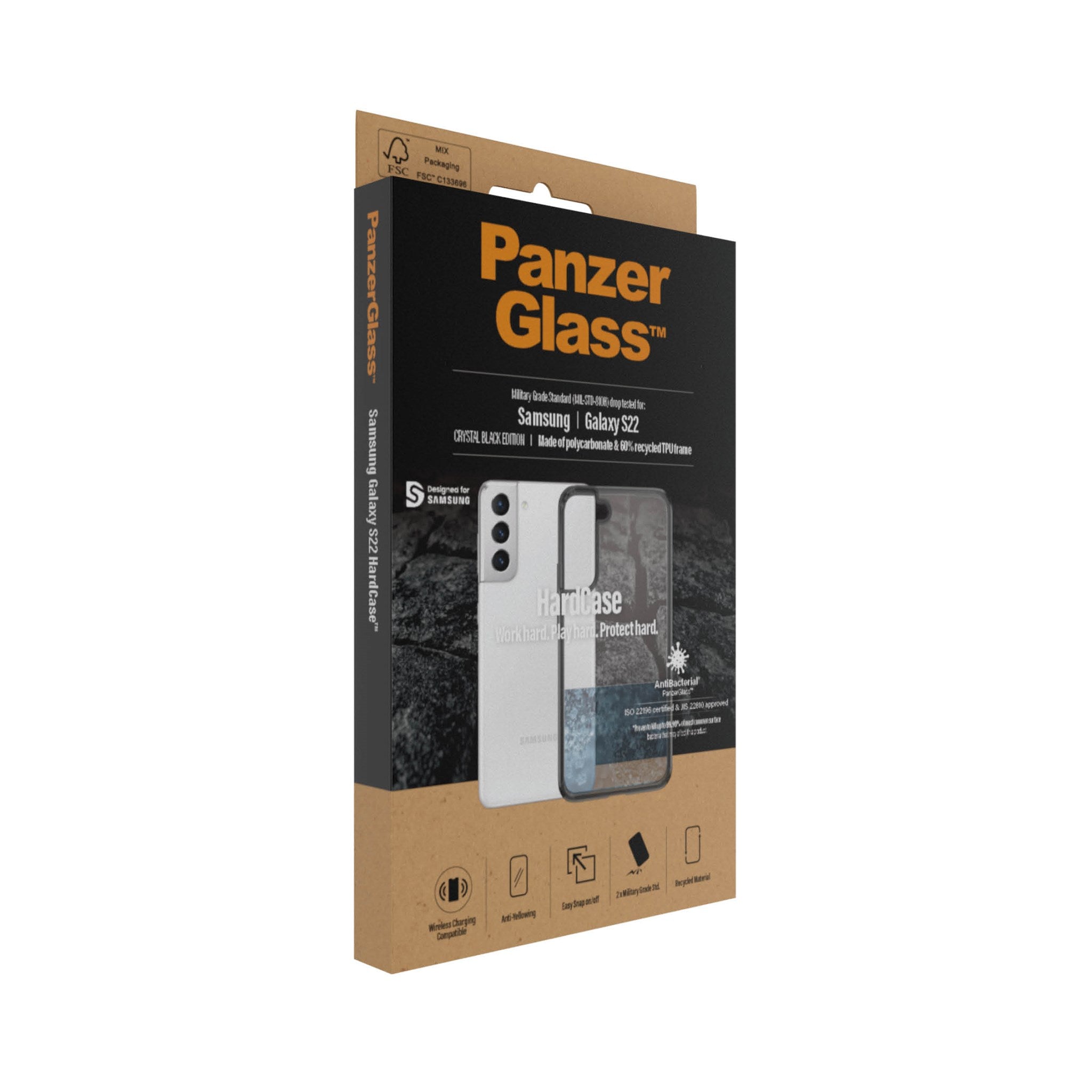 PanzerGlass® HardCase Samsung Galaxy S22 5G - Smokey Schwartz