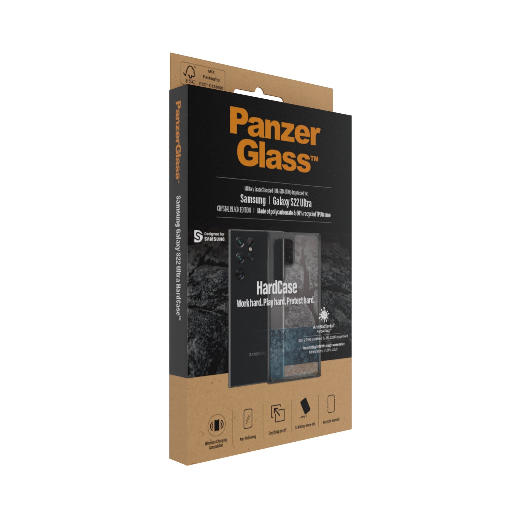 PanzerGlass® HardCase Samsung Galaxy S22 Ultra 5G - Smokey Schwartz