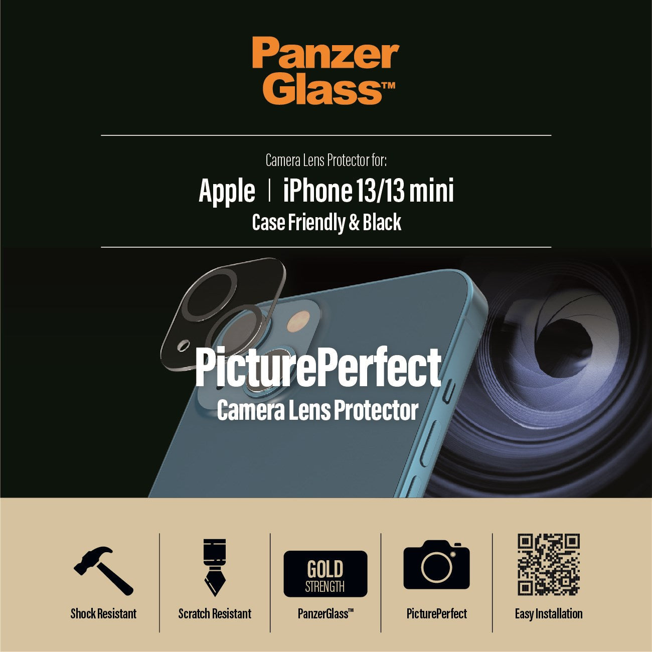 PanzerGlass® PicturePerfect Kameraschutz iPhone 13 | Mini