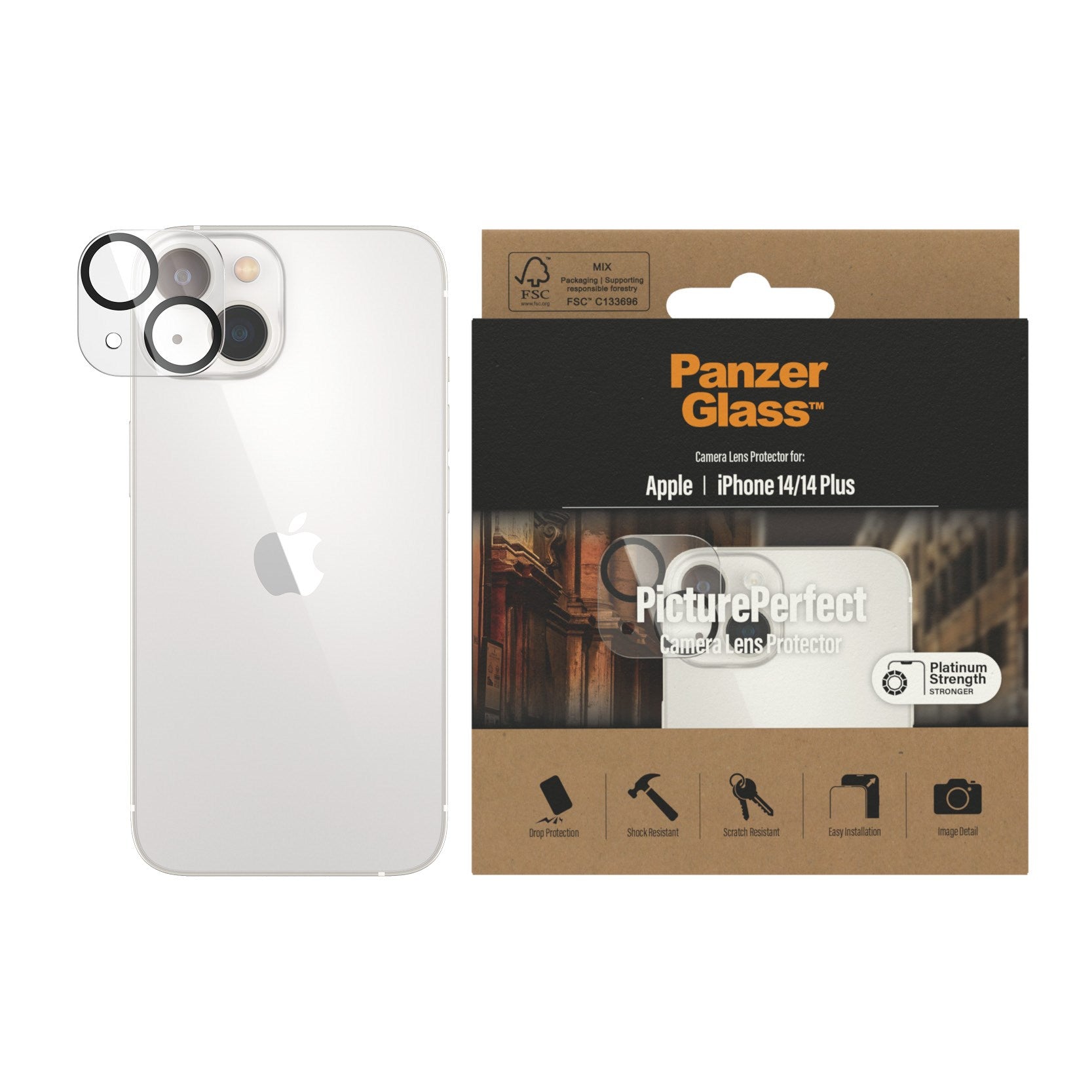 PanzerGlass® PicturePerfect Kameraschutz iPhone 14 | 14 Plus