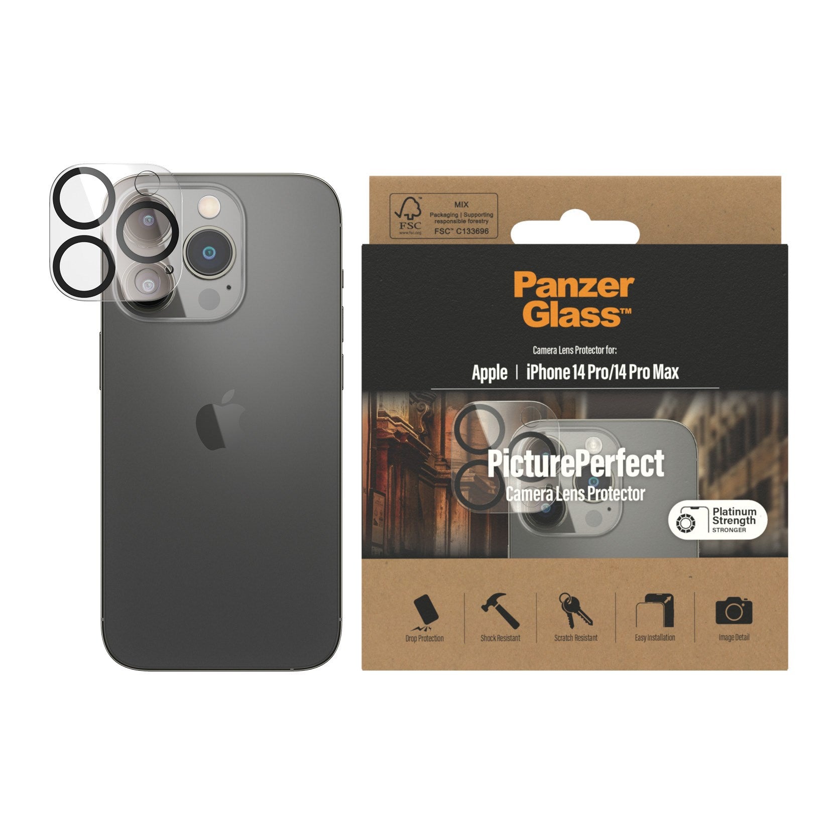 PanzerGlass® PicturePerfect Kameraschutz iPhone 14 Pro | 14 Pro Max