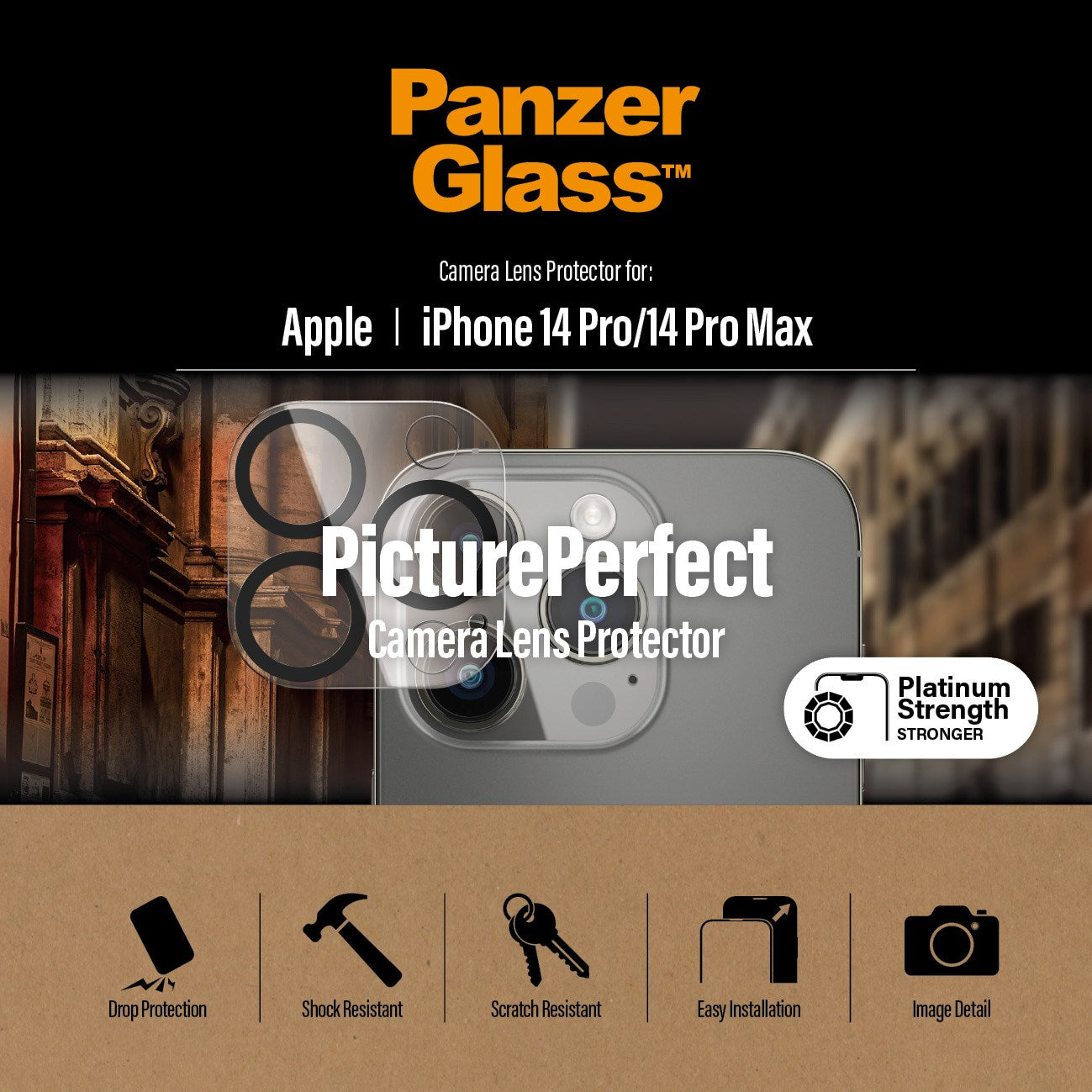 PanzerGlass® PicturePerfect Kameraschutz iPhone 14 Pro | 14 Pro Max