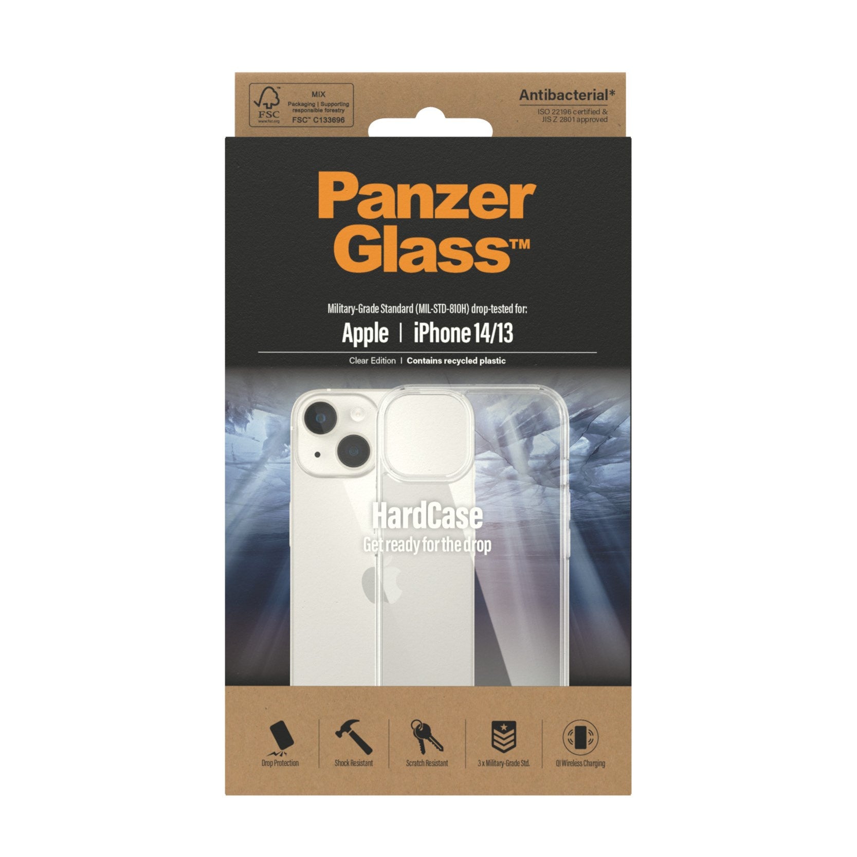 PanzerGlass® HardCase iPhone 14 | 13 | Transparent