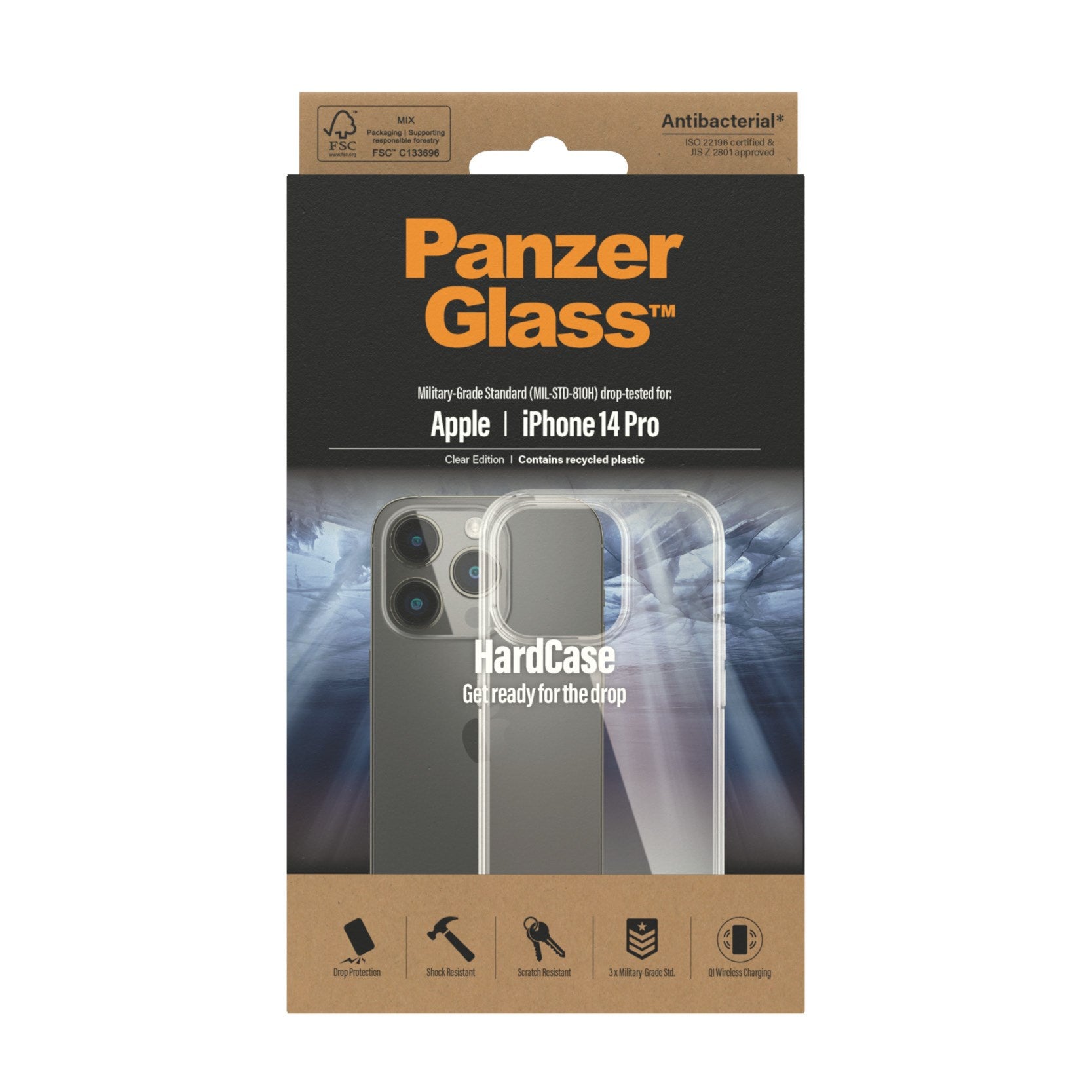 PanzerGlass® HardCase iPhone 14 Pro | Transparent