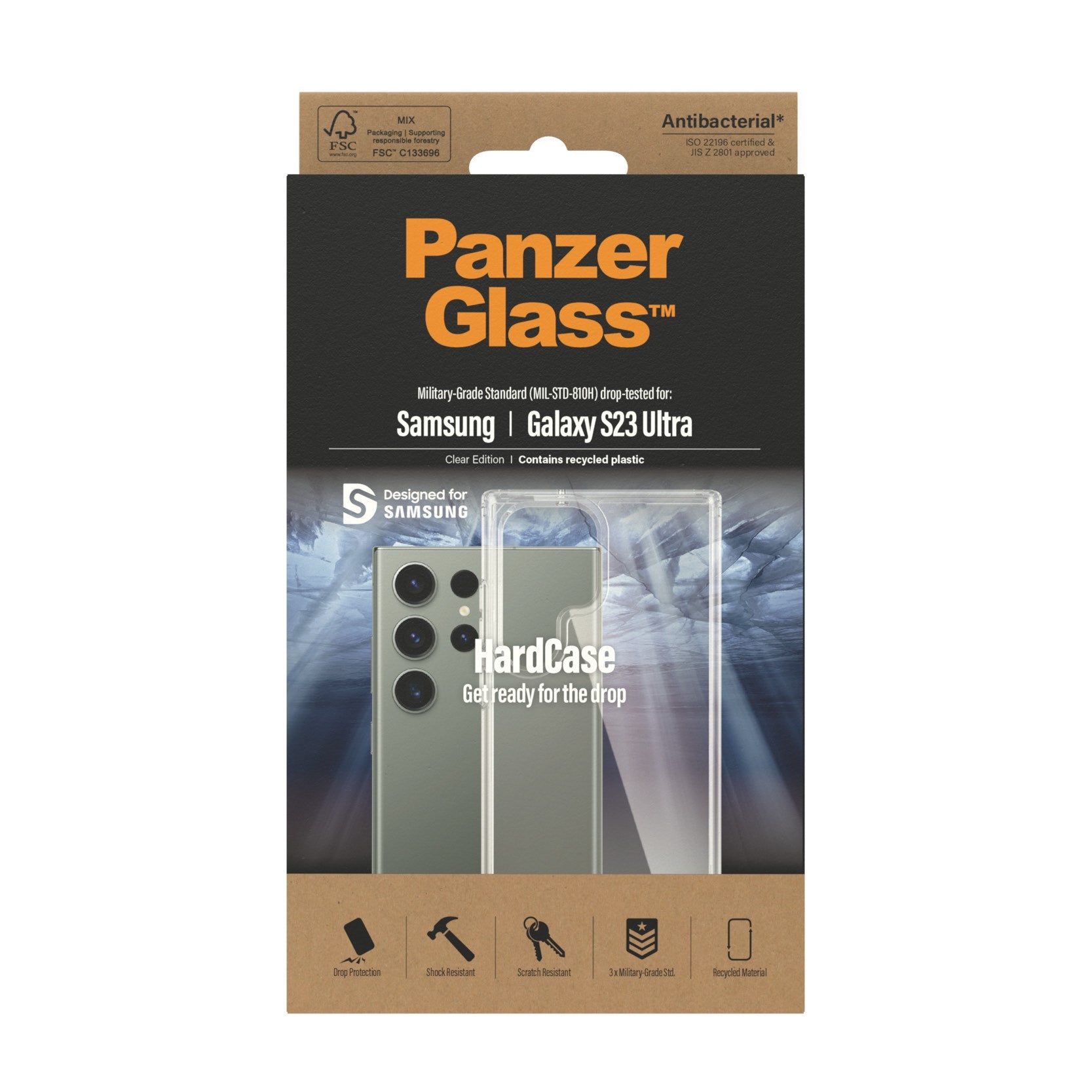 PanzerGlass® HardCase Transparent Samsung Galaxy S23 Ultra