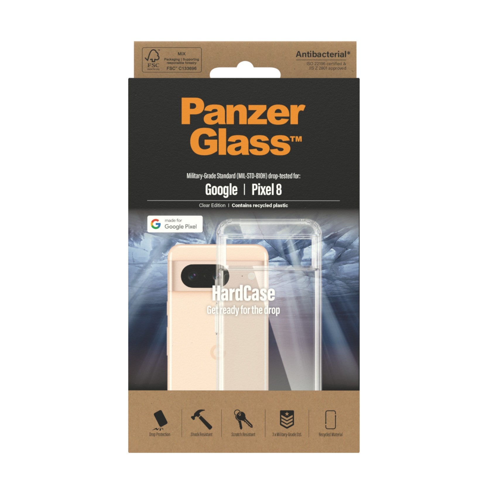 PanzerGlass® HardCase Transparent für Google Pixel 8