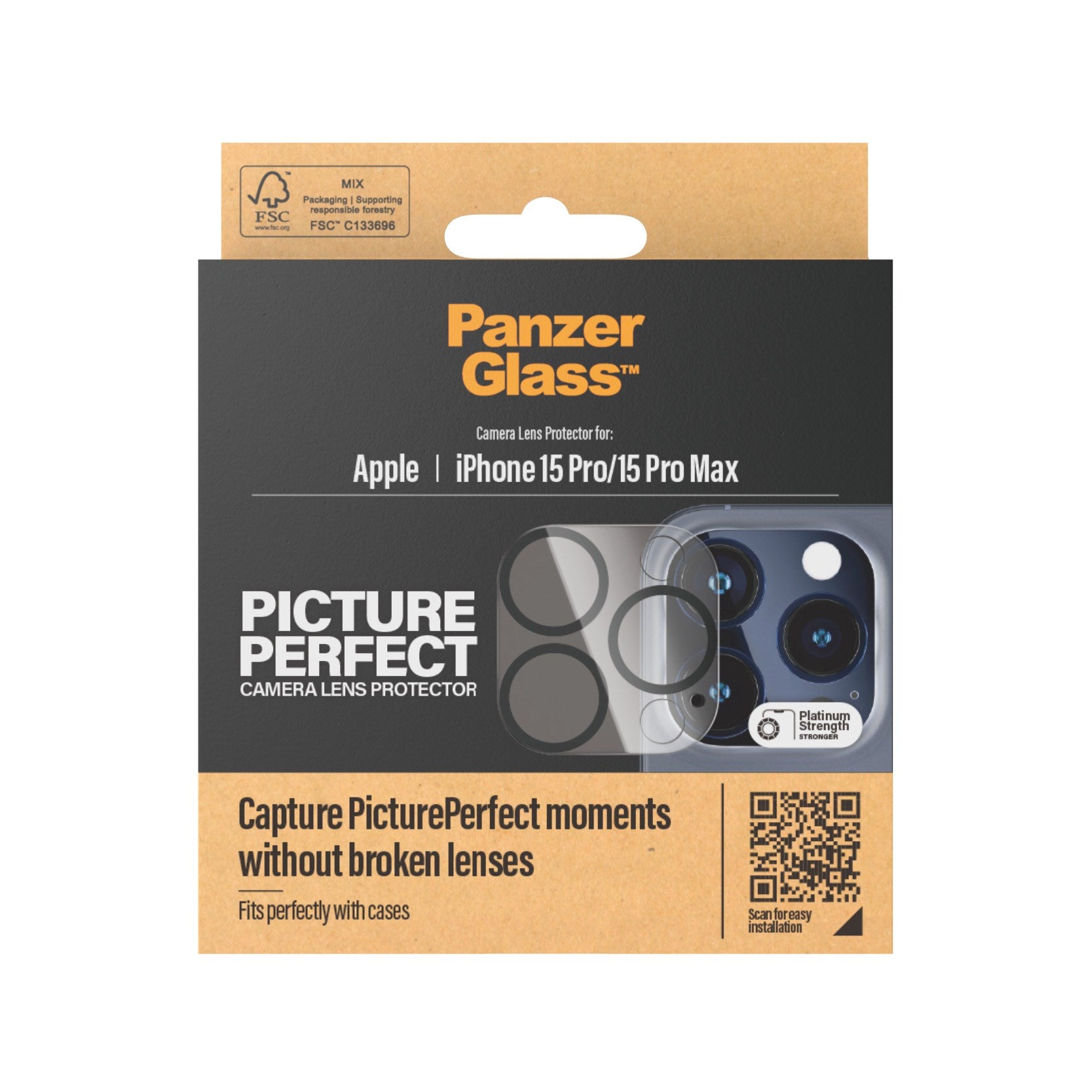 PanzerGlass® PicturePerfect Kameraschutz iPhone 15 Pro | 15 Pro Max