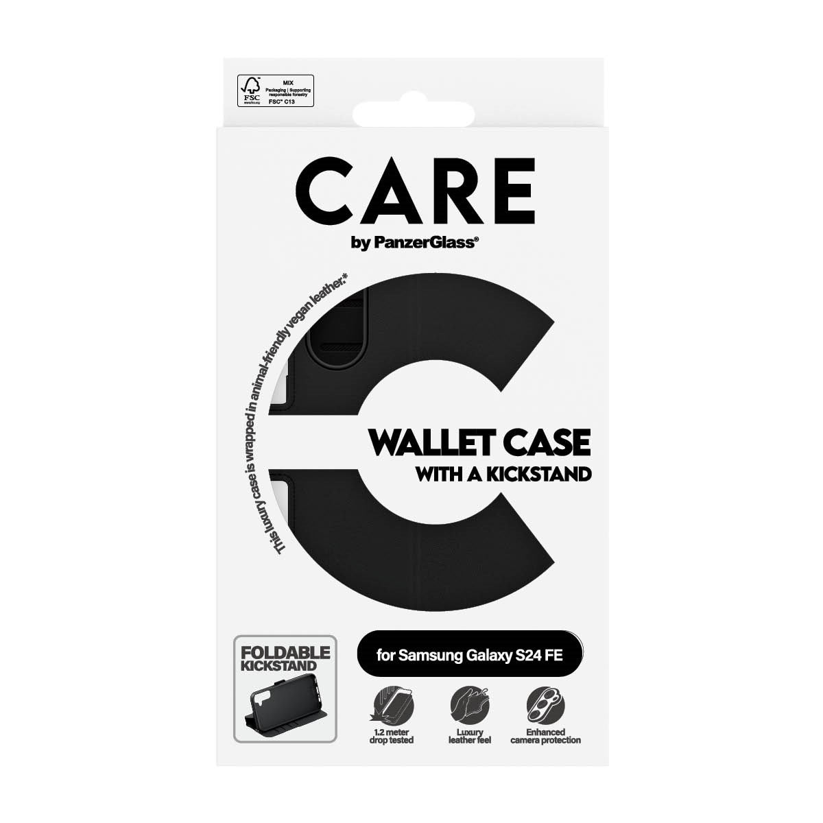 CARE by PanzerGlass® Feature Wallet Case m. Kickstand Samsung Galaxy S24 FE 5G
