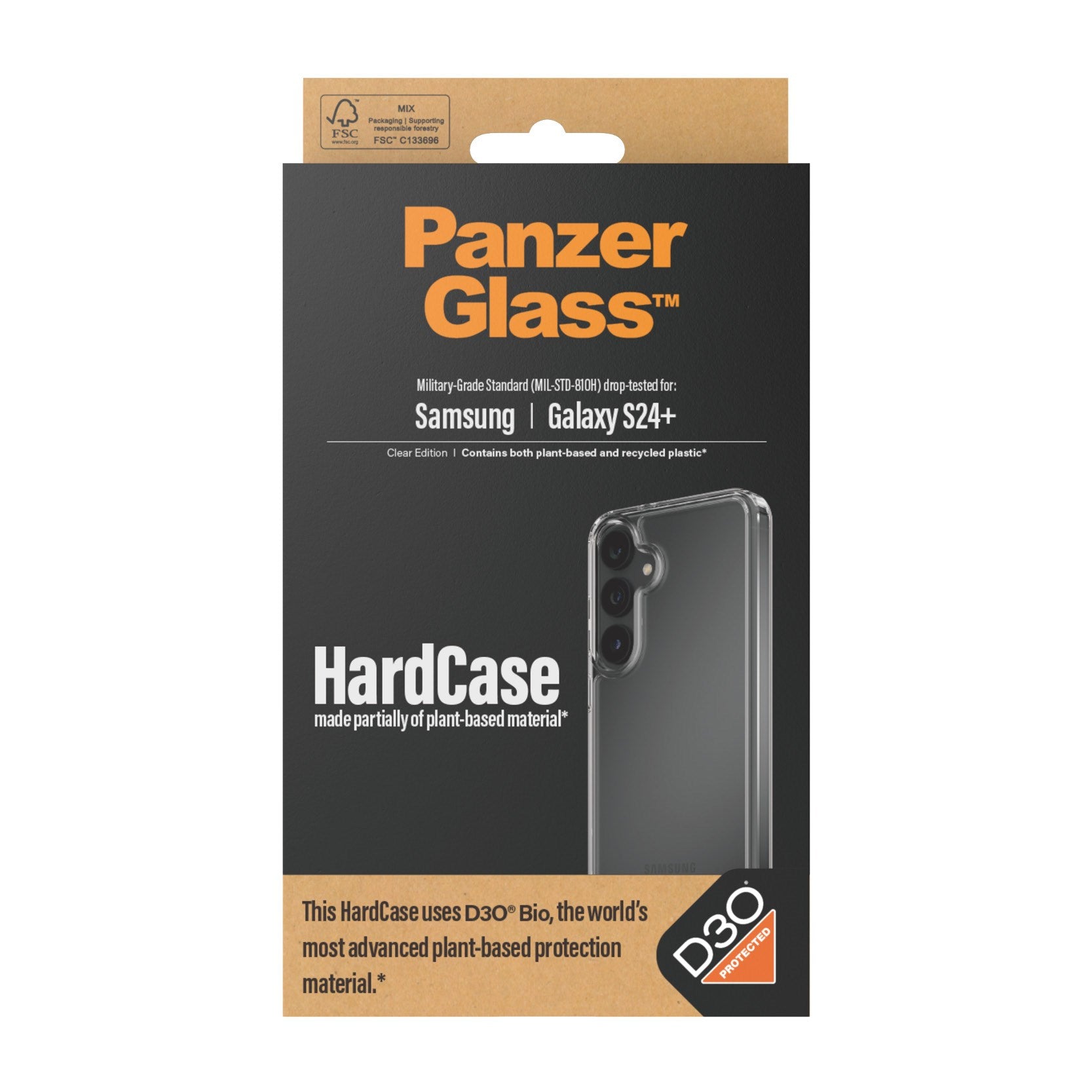 PanzerGlass® HardCase Transparent m. D3O® Samsung Galaxy S24+