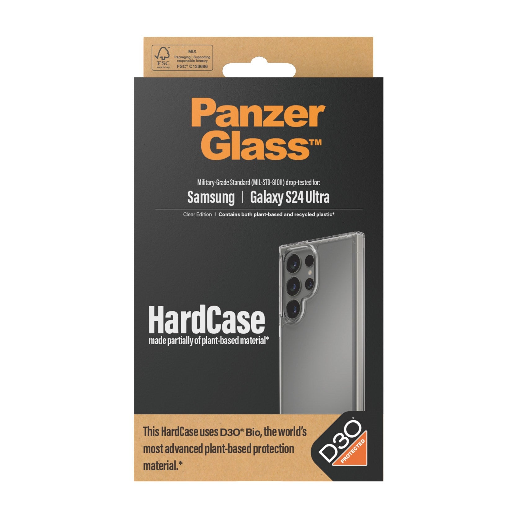 PanzerGlass® HardCase Transparent m. D3O® Samsung Galaxy S24 Ultra