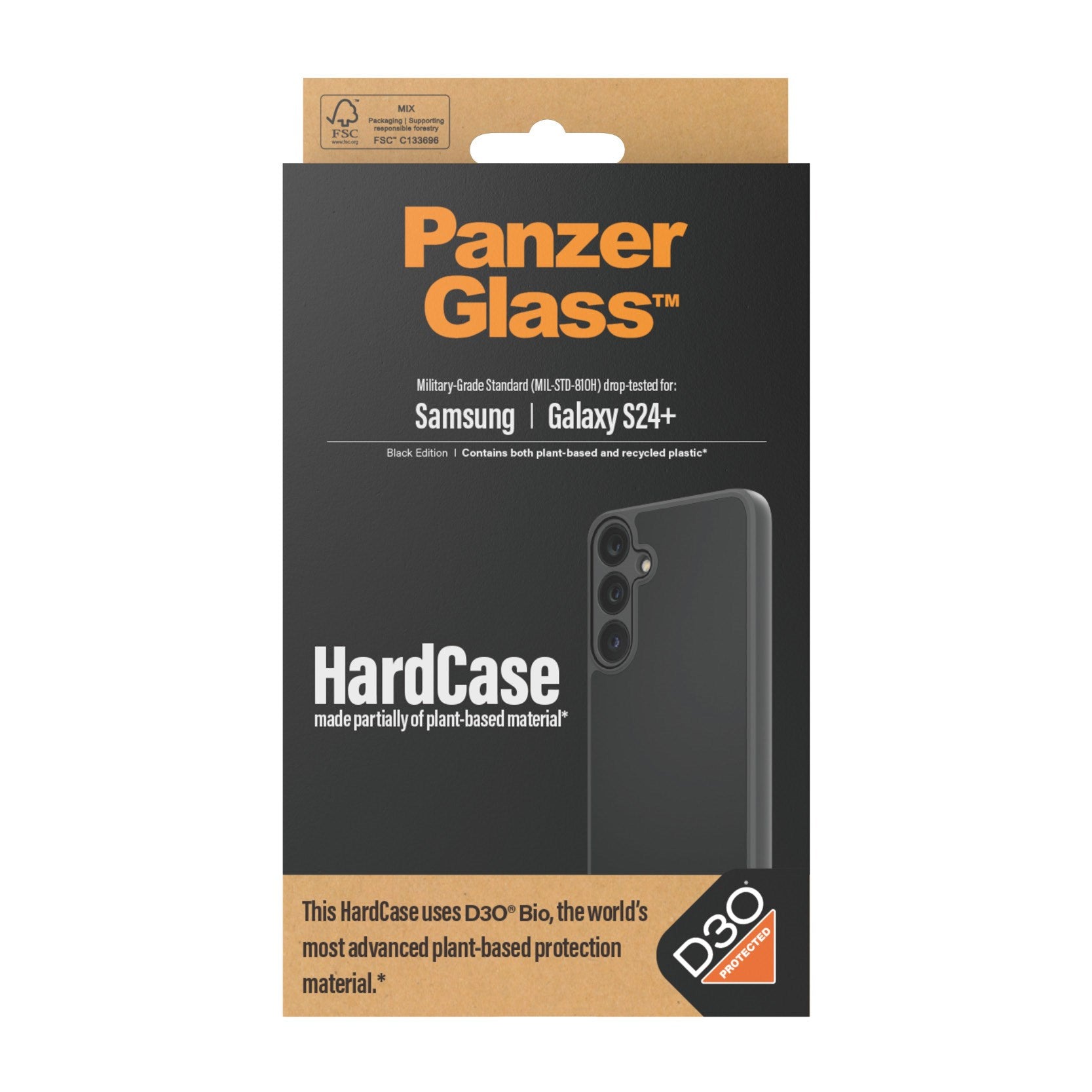 PanzerGlass® HardCase Schwarz m.  D3O® Samsung Galaxy S24+