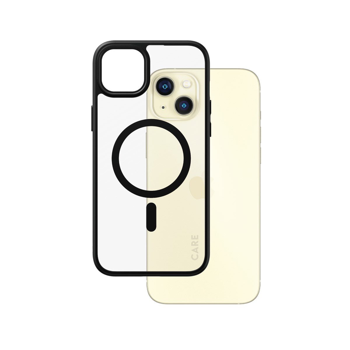 CARE by PanzerGlass® Flagship Case Transparent Urban Combat m. Schwarz MagSafe iPhone 15 Plus