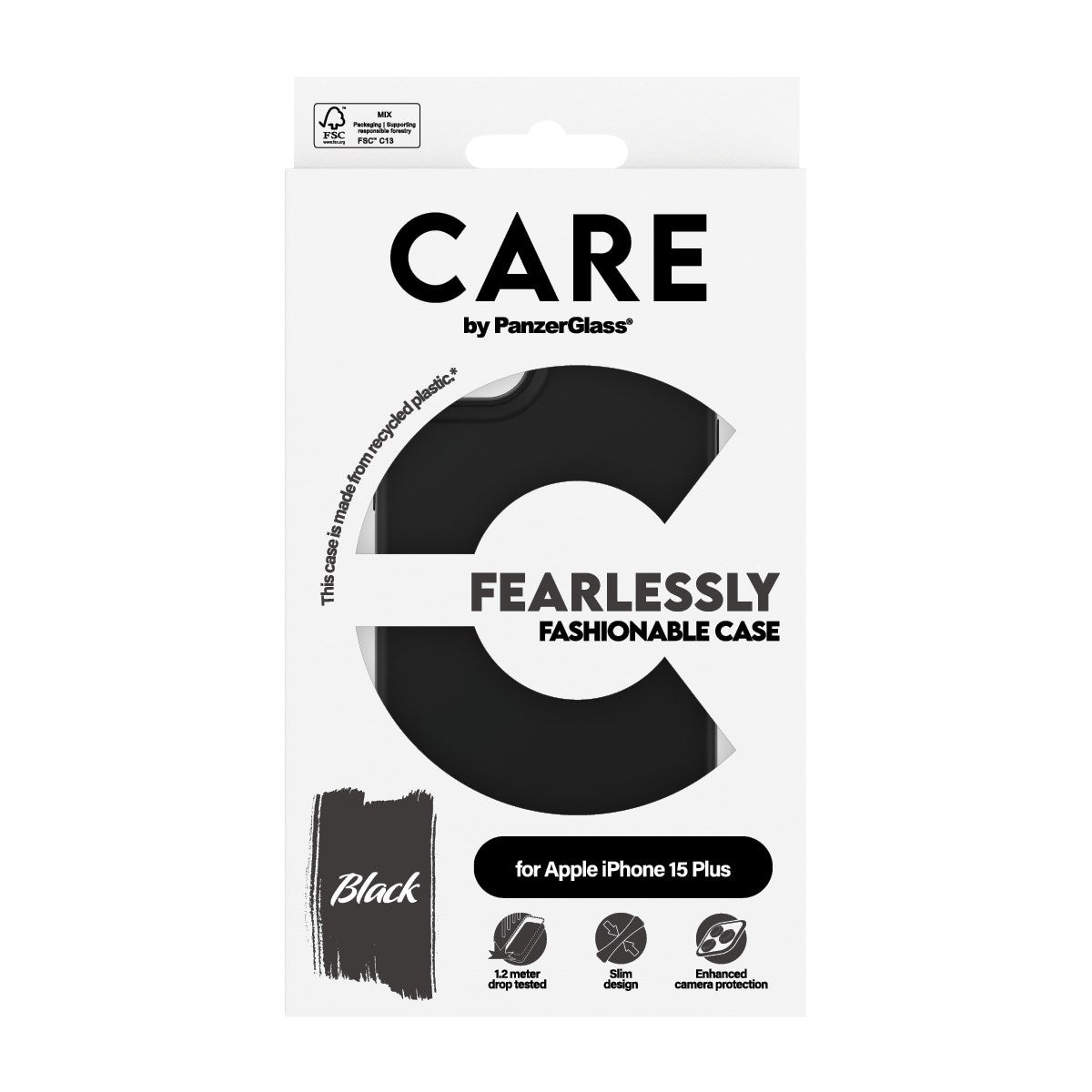 CARE™ by PanzerGlass® Case Schwarz iPhone 15 Plus
