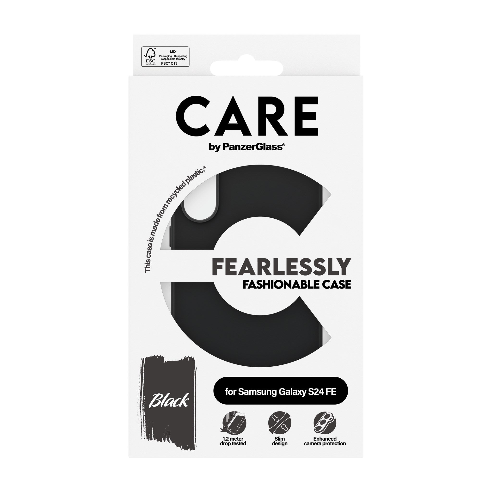 CARE by PanzerGlass® Fashionable Case Schwarz Samsung Galaxy S24 FE 5G