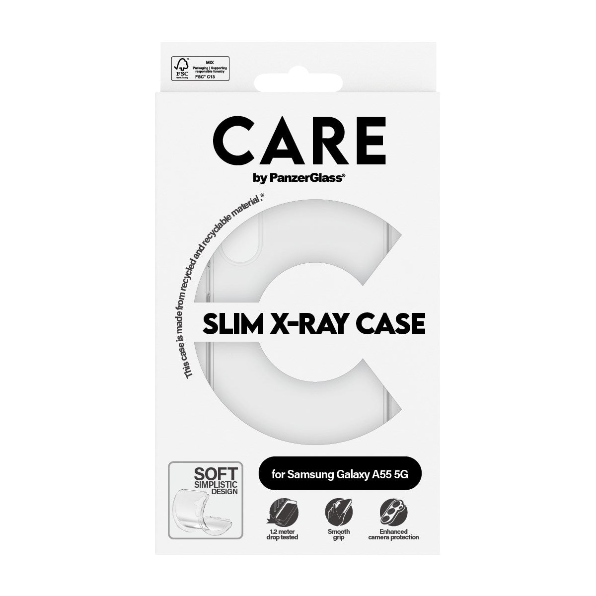 CARE by PanzerGlass® Fashionable Case Transparent X-Ray Soft Basic Samsung Galaxy A55
