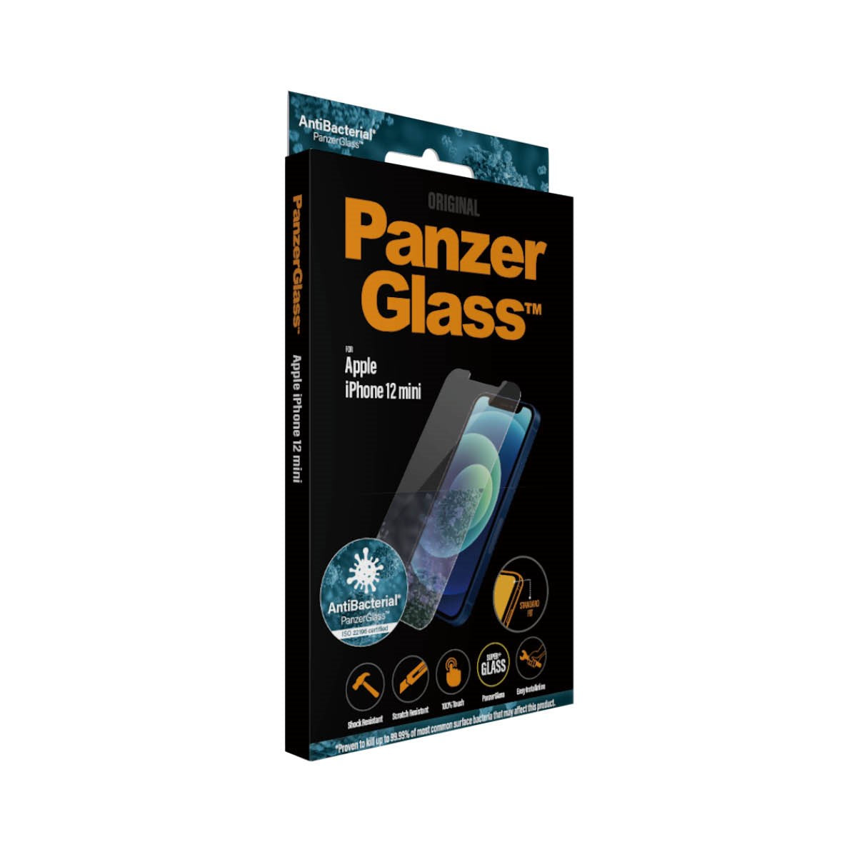 PanzerGlass® Displayschutzglas iPhone 12 Mini | Standard Fit