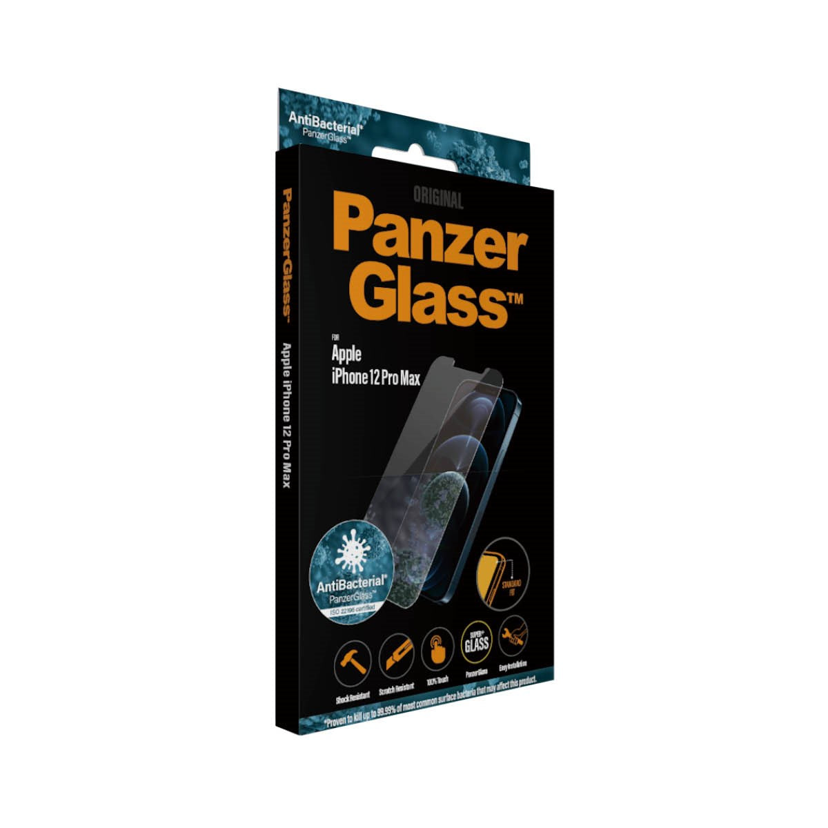 PanzerGlass® Displayschutzglas iPhone 12 Pro Max | Standard Fit