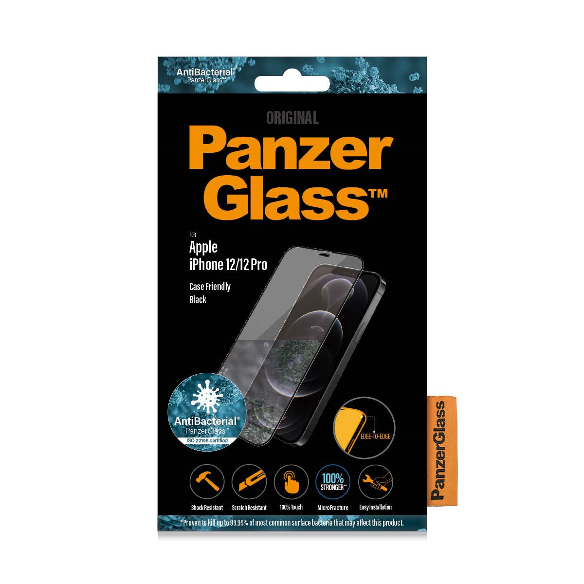 PanzerGlass® Displayschutzglas iPhone 12 | 12 Pro | Edge-to-Edge