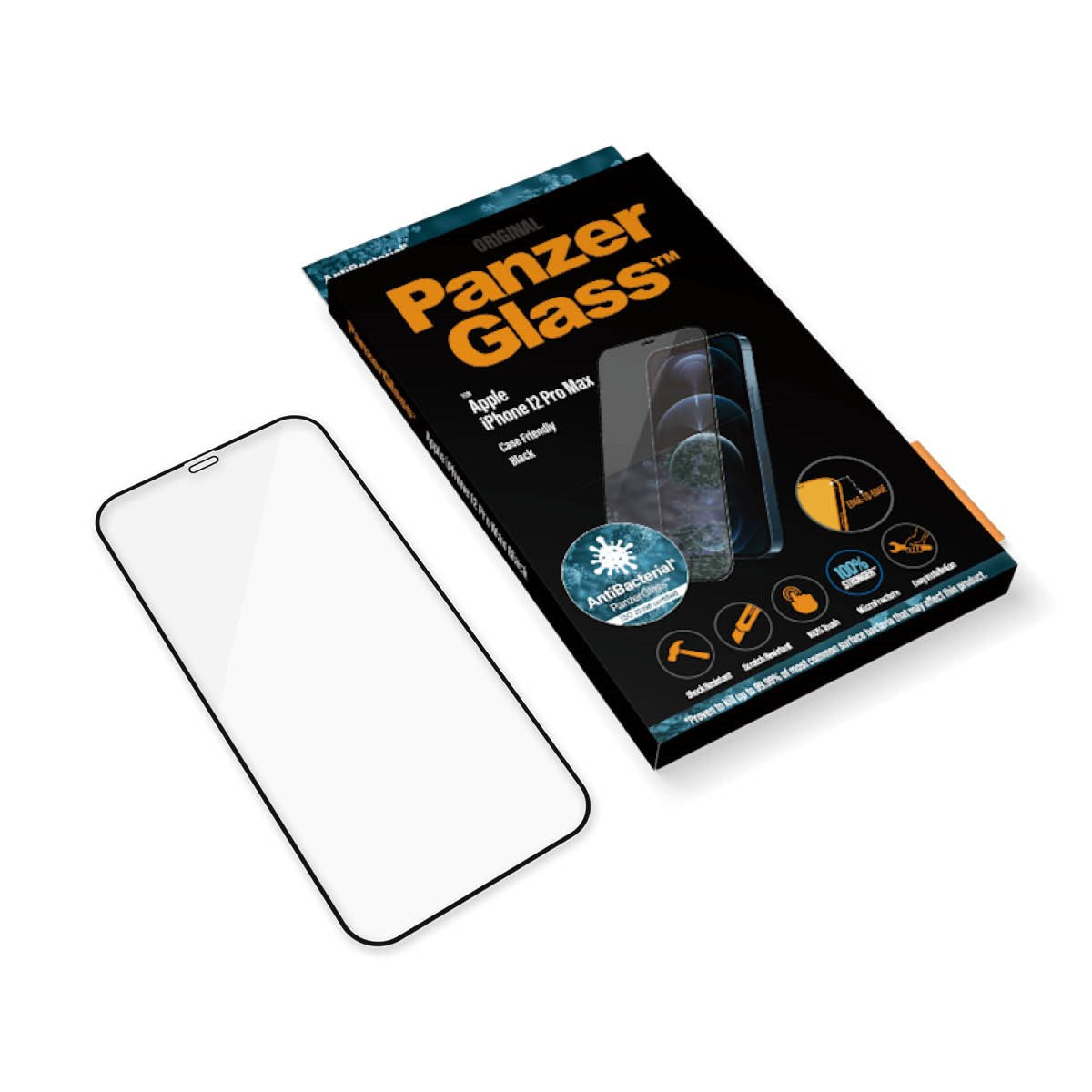 PanzerGlass® Displayschutzglas iPhone 12 Pro Max | Edge-to-Edge