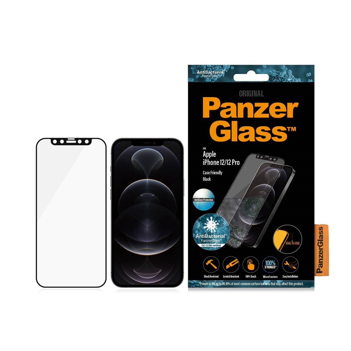 PanzerGlass® Anti-glare Displayschutz iPhone 12 | 12 Pro | Edge-to-Edge