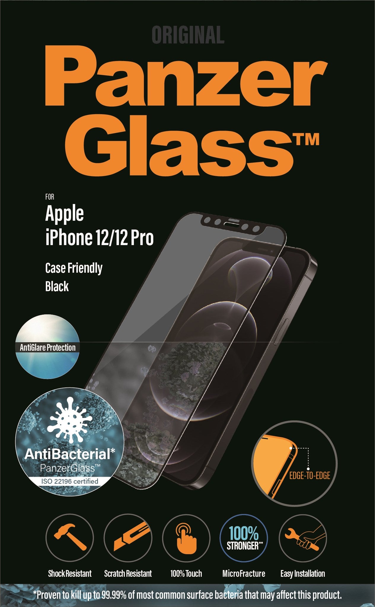 PanzerGlass® Anti-glare Displayschutz iPhone 12 | 12 Pro | Edge-to-Edge
