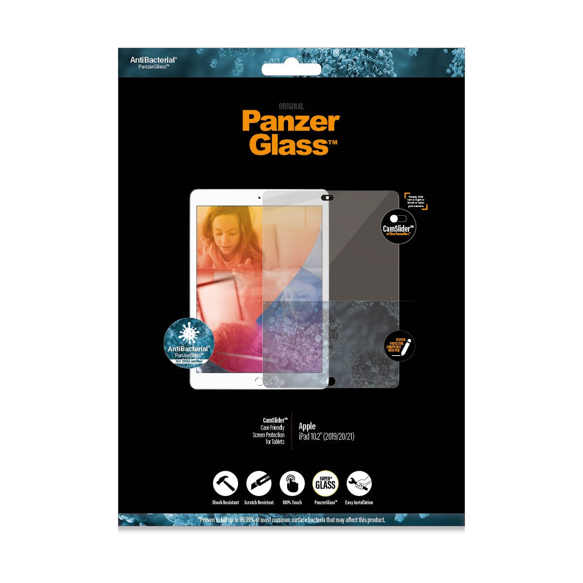 PanzerGlass® CamSlider® Displayschutz iPad 10.2″ (2019-2021)